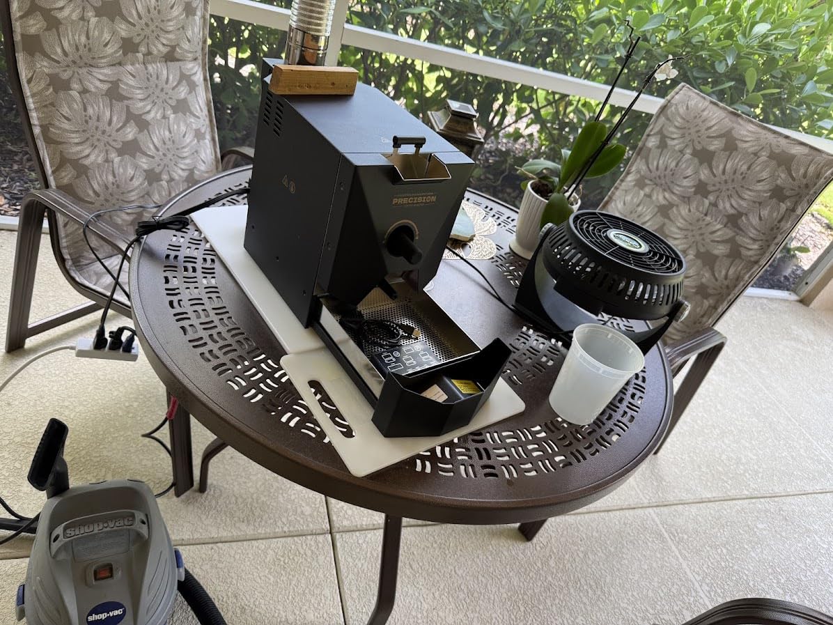 500g Automatic Coffee Roaster Machine for Home Use With Smoke Filter, Smoke Pipes and Chaff Collector customer photo 2