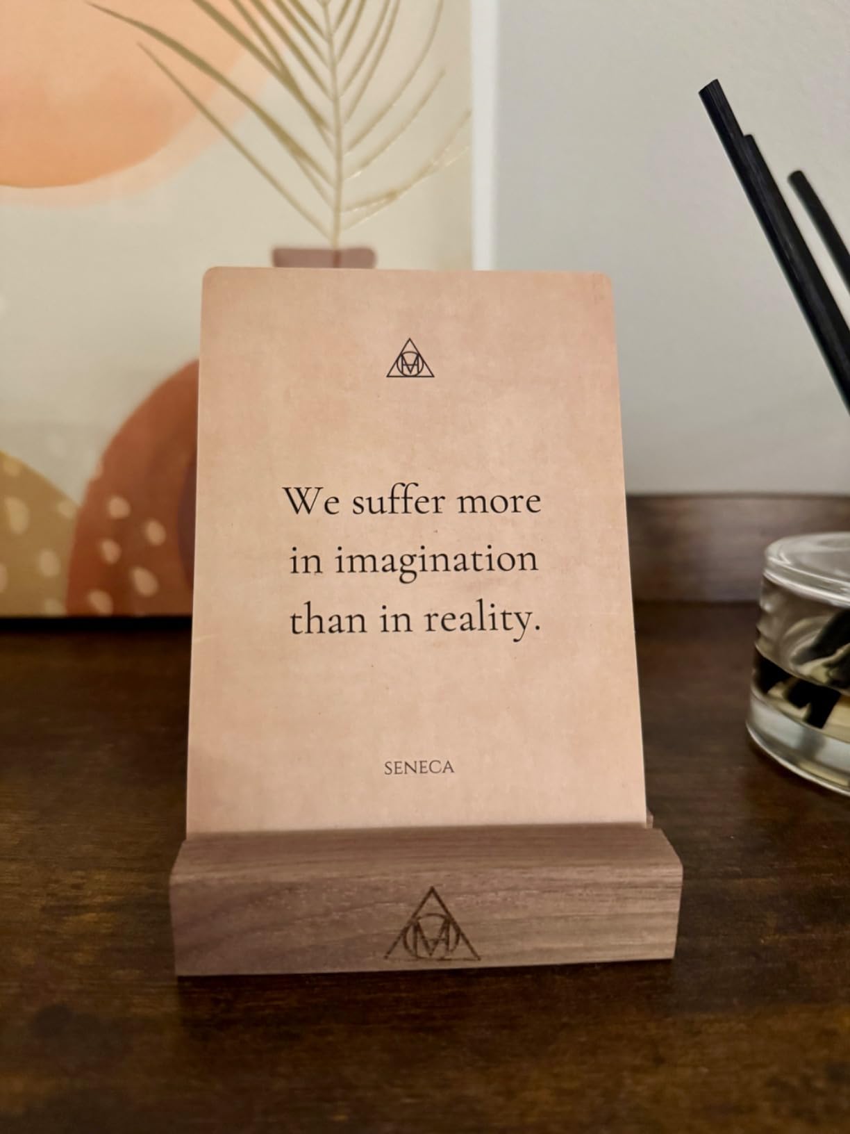 The Philosopher's Deck - 52 Daily Stoic Motivational Cards with Display Stand and Journal Prompts for Personal Growth, Office Decor for Men and Women customer photo 1