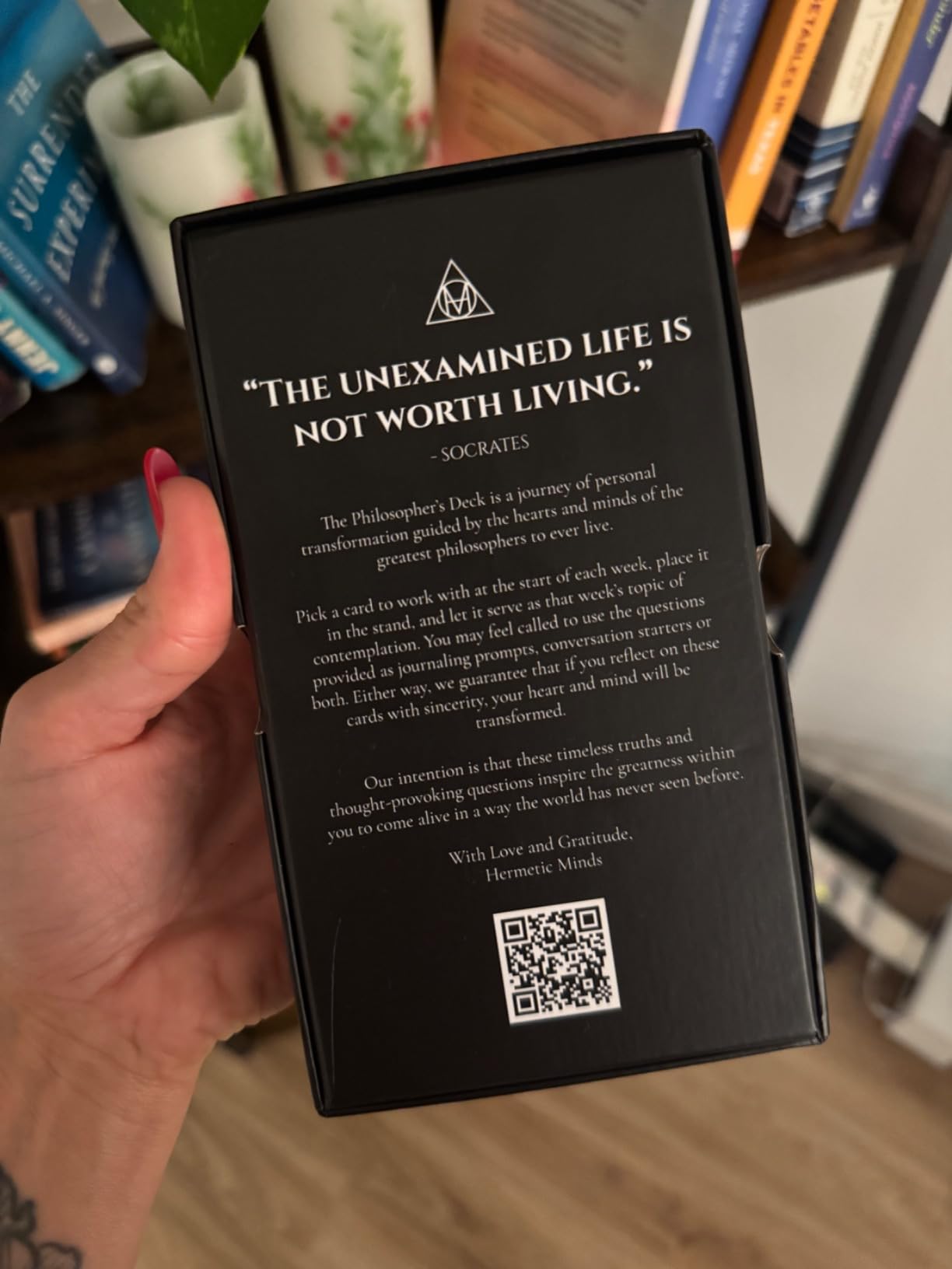 The Philosopher's Deck - 52 Daily Stoic Motivational Cards with Display Stand and Journal Prompts for Personal Growth, Office Decor for Men and Women customer photo 2
