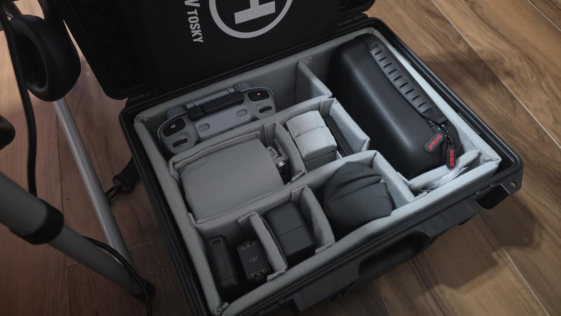 Lykus PVC1 Waterproof Hard Case with Padded Dividers for Cameras, Lenses, Dual DJI Mavic/Air/Mini Drones customer photo 2