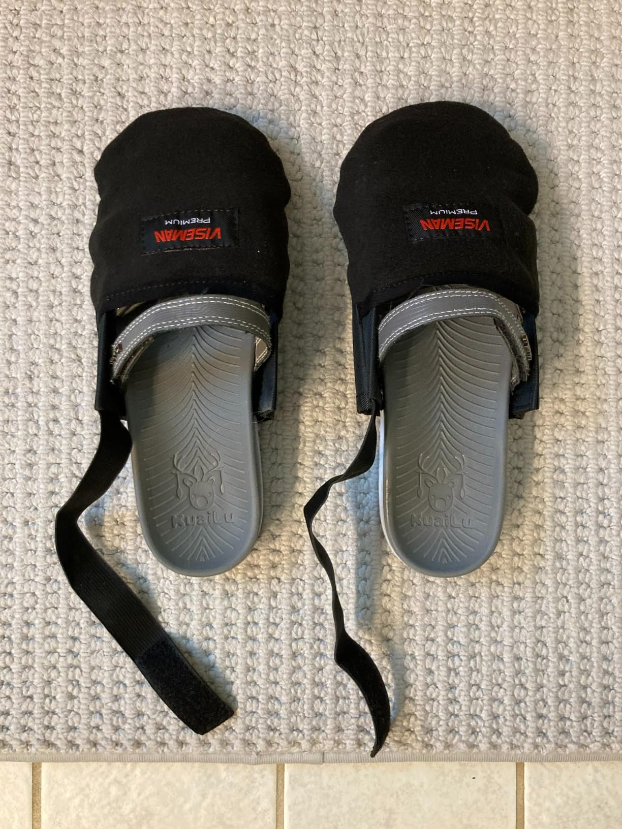 VISEMAN Bowling Shoe Slider, 2 Pieces Bowling Shoe Covers, Adjustable Sole Slide Covers customer photo 1