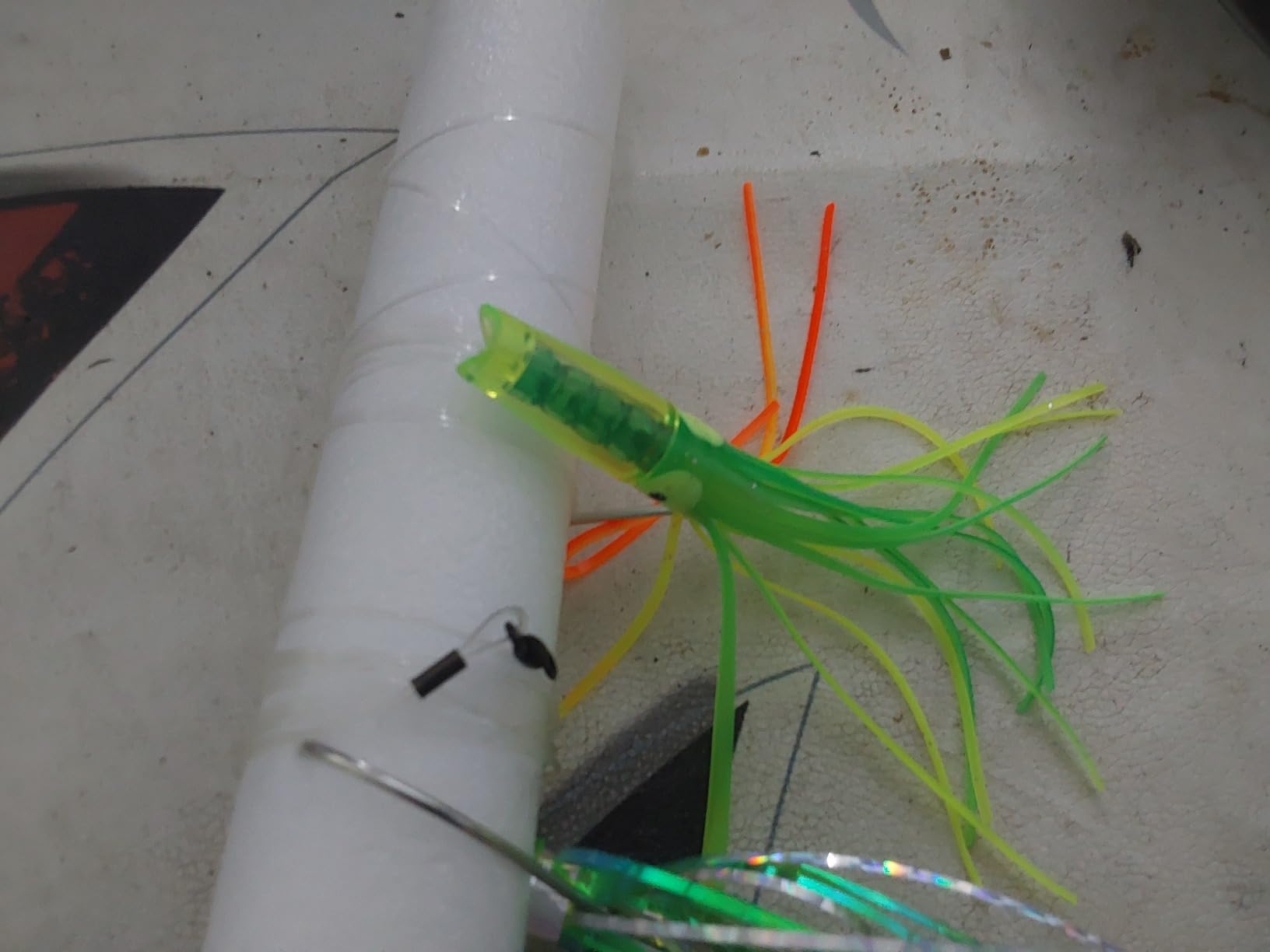 C&H Rattle Jet Trolling Lure - Rigged & Ready with Mustad Hook, AFW Swivel, Grand Slam Mono Line - 6 ft Skirted Saltwater Fishing Lure for Offshore & Big Game customer photo 2
