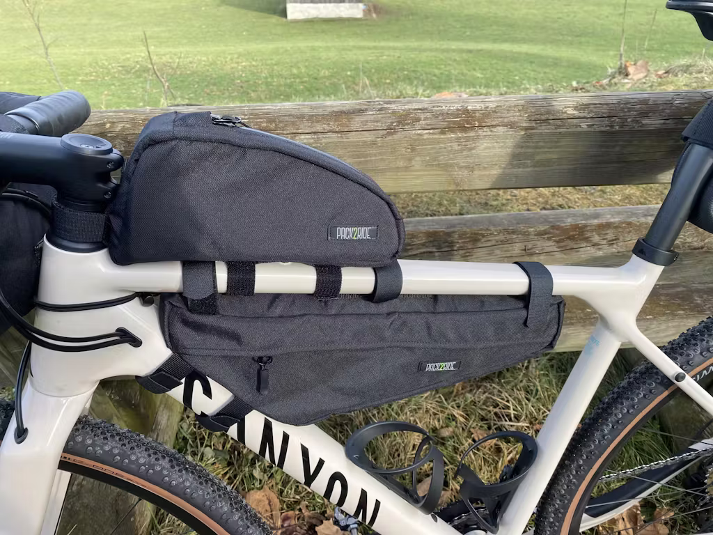 PACK2RIDE Mira Bike Frame Bag - Water Resistant, Durable Cordura Fabric & Bicycle Equipment Bag - Biking Storage, Bikepacking Pouch, Road for Cycling Adventures customer photo 1