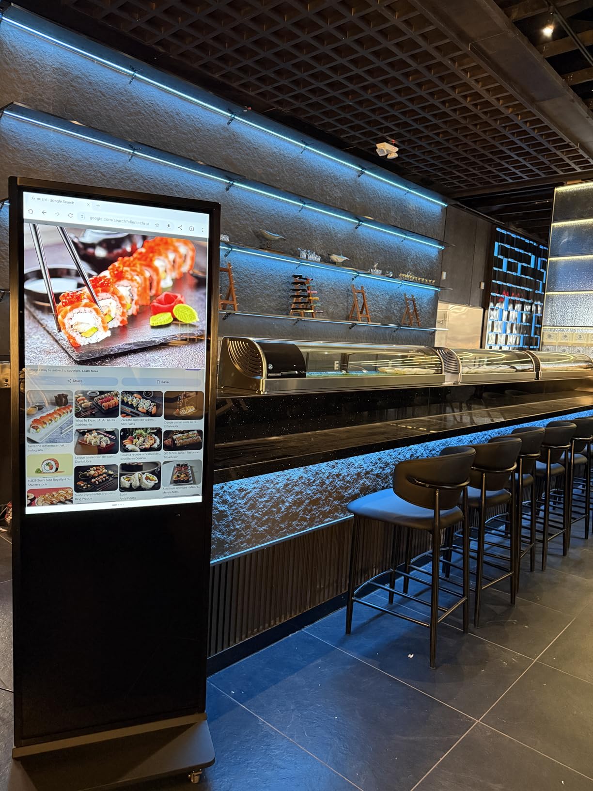 32/43/55/65 Inch Digital Signage Display, LCD Screen Advertising Display Kiosk Interactive Totem Floor Standing Auto AD Player with USB/HDMI/WiFi Android OS (43'' Touch Screen) customer photo 2