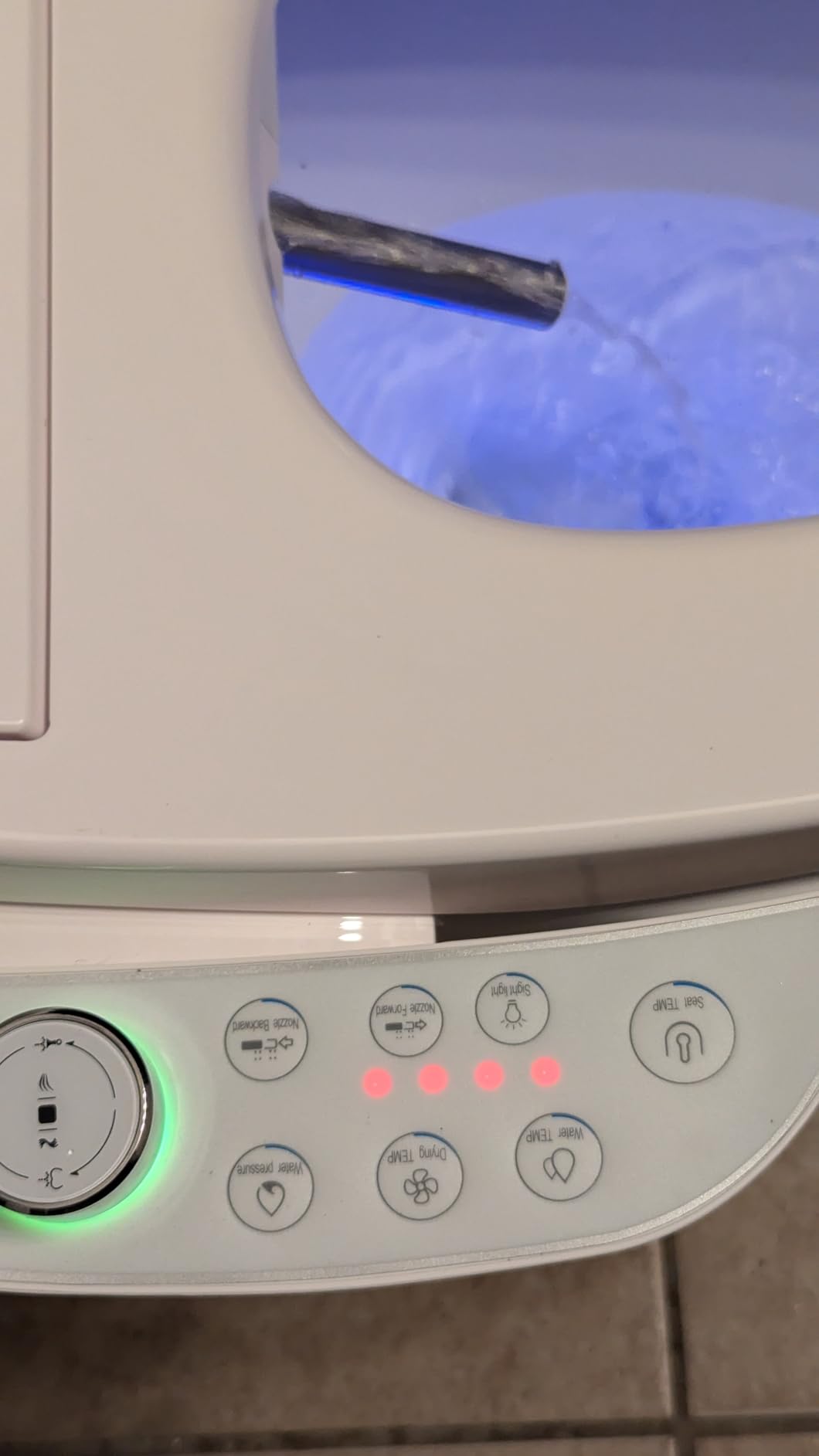 Bidet Toilet Seat - Heated & Elongated Design with Warm Water Wash, Wireless Remote, and Self-Cleaning Nozzle | Includes Soft-Closing Lid, LED Nightlight & Air Dryer customer photo 2
