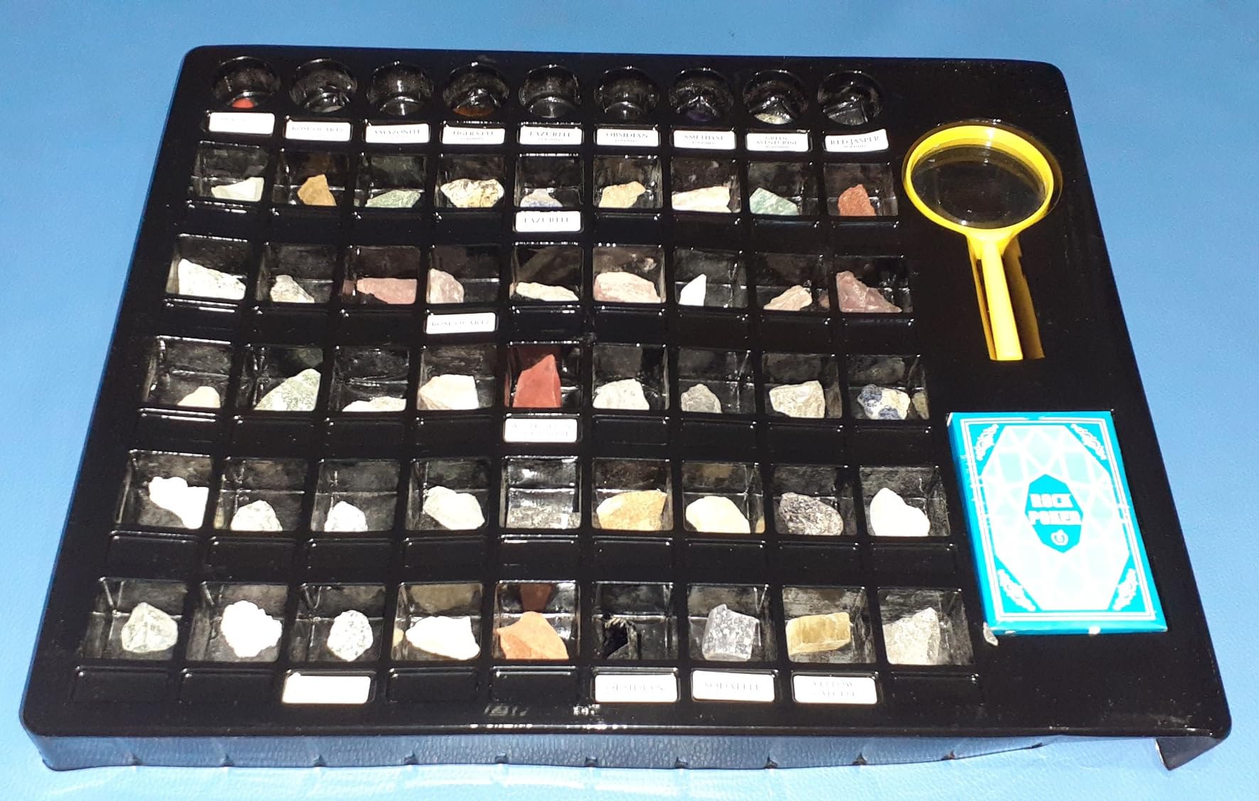 PIBEX Rock Collection Starter Kit - 54 Pcs Assorted Gemstones, Crystals, Rocks & Minerals, with Learning Book & ID Cards, Earth Science Kit Toy, A Geology Gift for Kids & Adults Ages 8+ customer photo 1