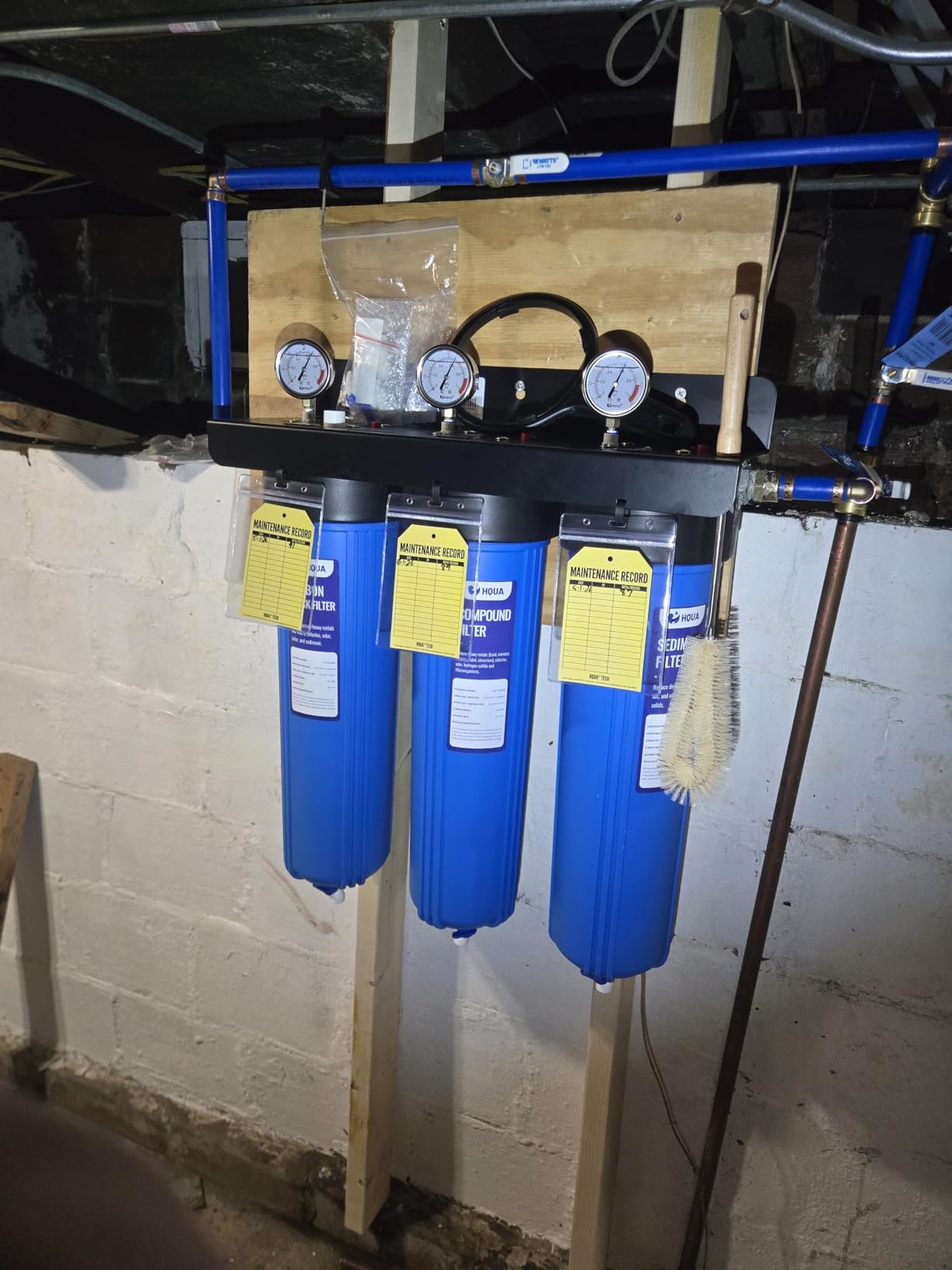 WF3-01 3-Stage Whole House Water Filtration System, Reduces Heavy Metals (Lead, Mercury, Arsenic, Cadmium, Chromium), Chlorine, Sediment, Odor, and VOC's customer photo 1