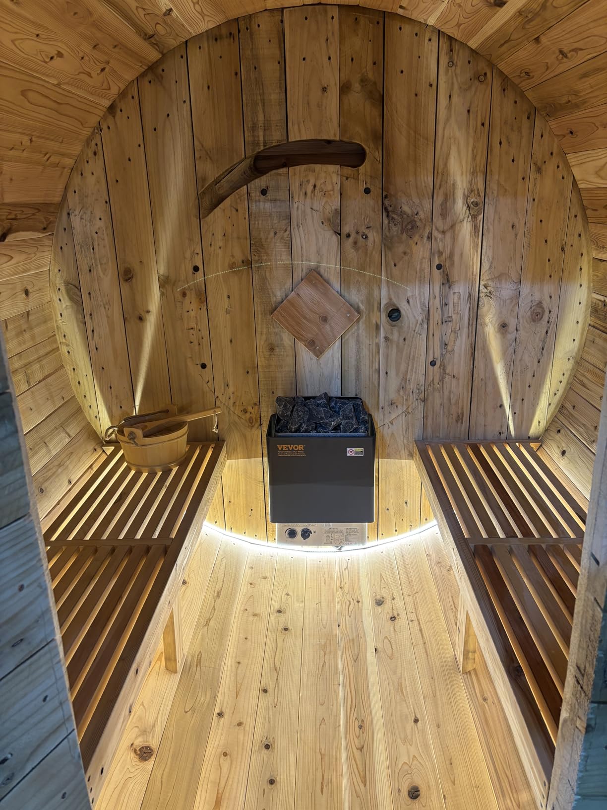 Loyly Sauna Rocks, 25 LB Box, Igneous Basalt Steam Sauna Stones, Dark Gray (25, Pounds) customer photo 2