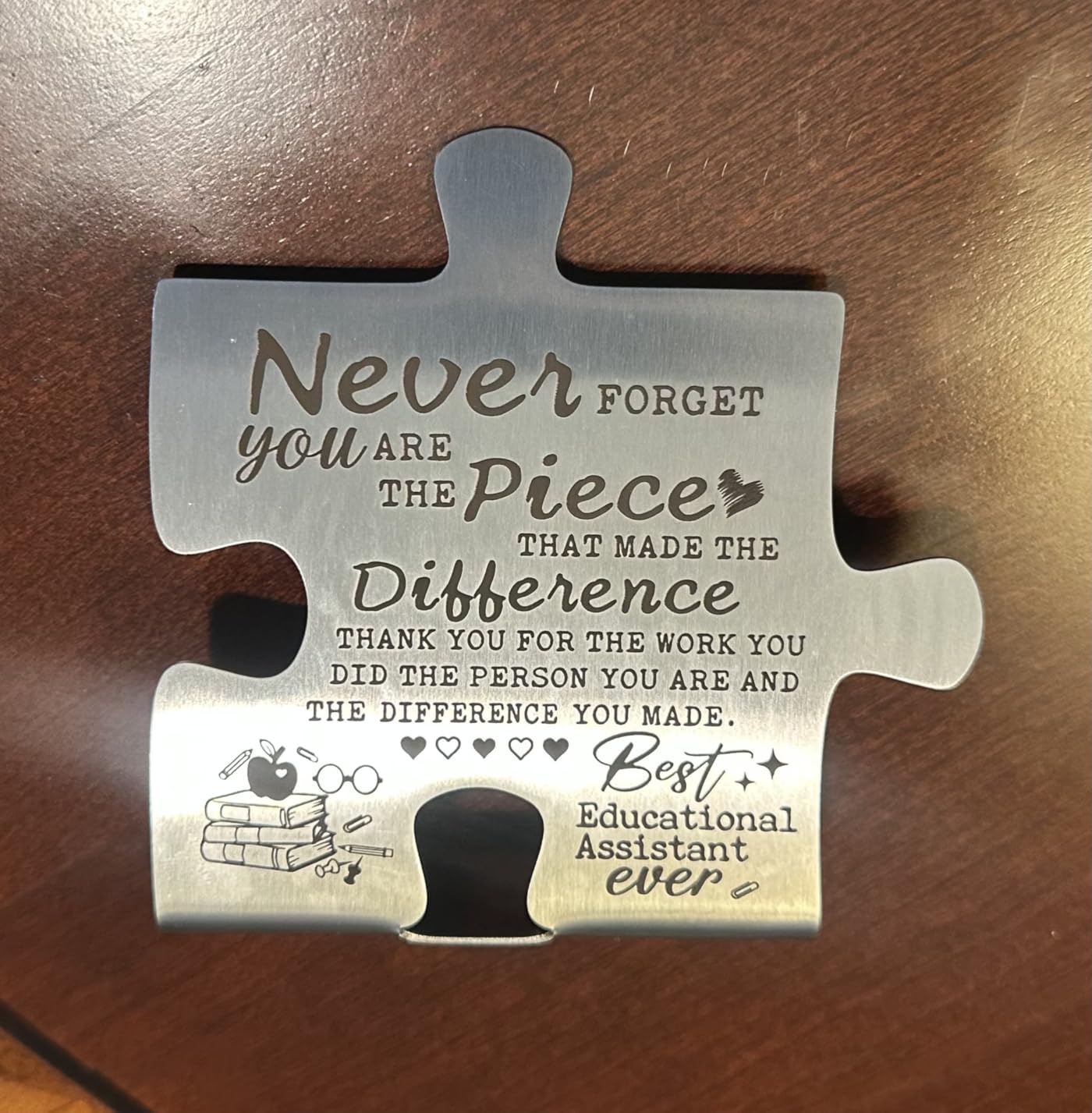 Speech Language Pathologist Gifts, Thank you Appreciation gifts for Speech Language Pathologist, Going Away Gift Retirement Gift for SLP, Thank You Gift for SLP Clear Desk Decor Plaque-DX156 customer photo 1