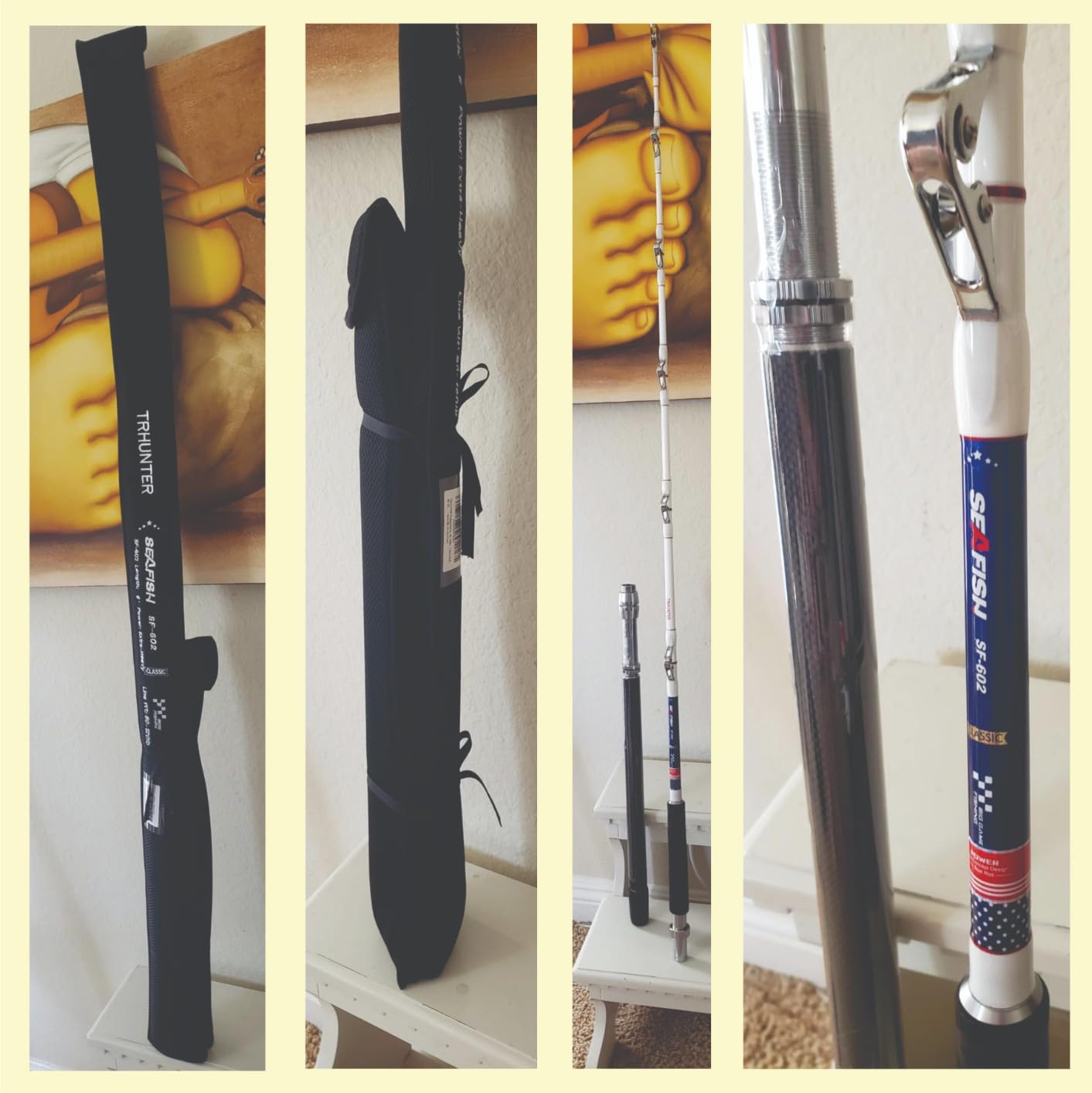 Trolling Rod Saltwater Offshore Big Game Fishing Rod Conventional Boat Rod with Roller Guides customer photo 2