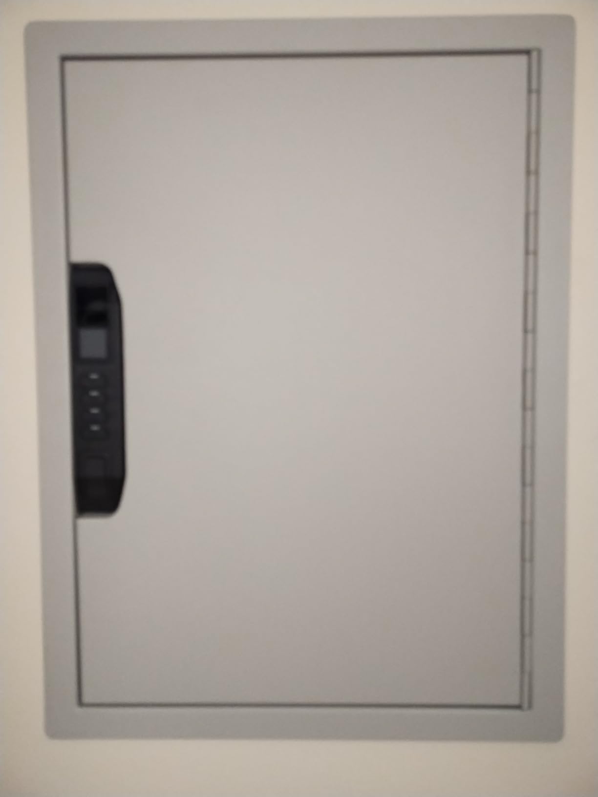 MAXSAFES Quick Access Wall Safe with Finger Vein Recognition Lock White Wall Safes Box with Pegboard, Removable Shelves & Heavy Duty Dual-Latch, Wall Gun Safe for Valuables, Cash, Clips customer photo 1