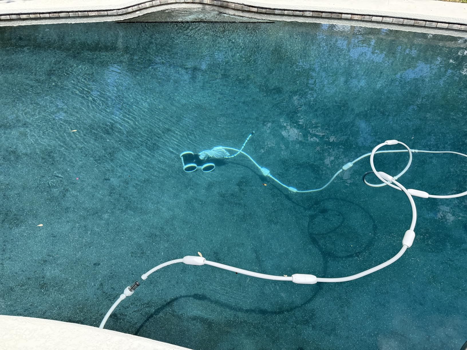 MAKHOON Upgrade Pool Pressure Side Sweeper: Professional Solution for Cleaning Your Swimming Pool (Four Wheels are Better Than Three) Need 1.5
