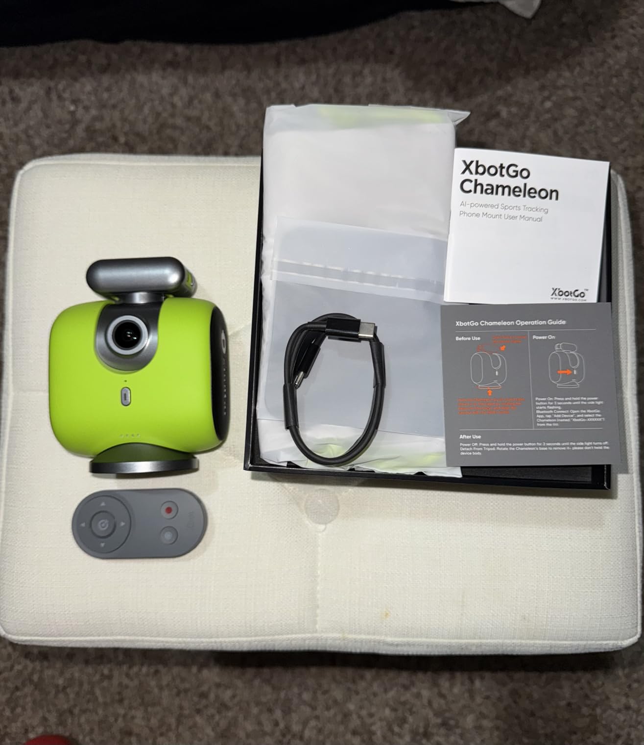 XbotGo Chameleon AI Auto Sports Action Camera - 4K 60FPS Soccer Camera and Basketball Tracking Camera for Team Sports, Live Streaming, No Subscription, Works with iOS & Android (Lava Graphite) customer photo 1