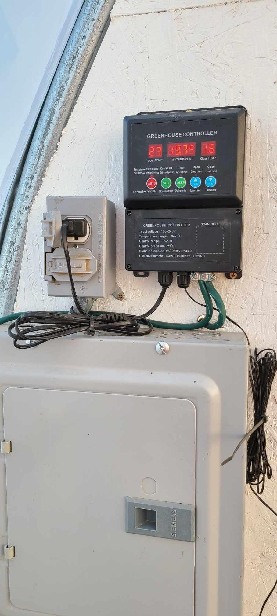 UYGALAXY Greenhouse Roll Up Motor Intelligent Thermostat Controller customer photo 1
