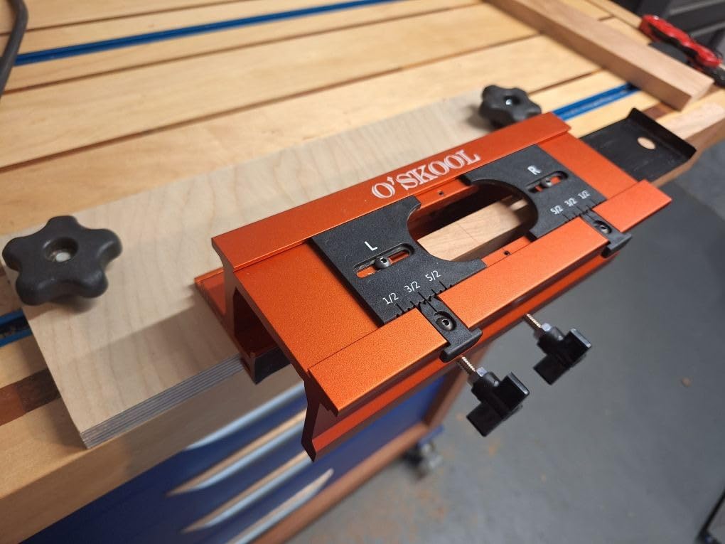 O'SKOOL Mortise and Tenon Jig is Ideal for cabinets, Chairs, and Table Construction Using a Plunge Router, RTA009 customer photo 2