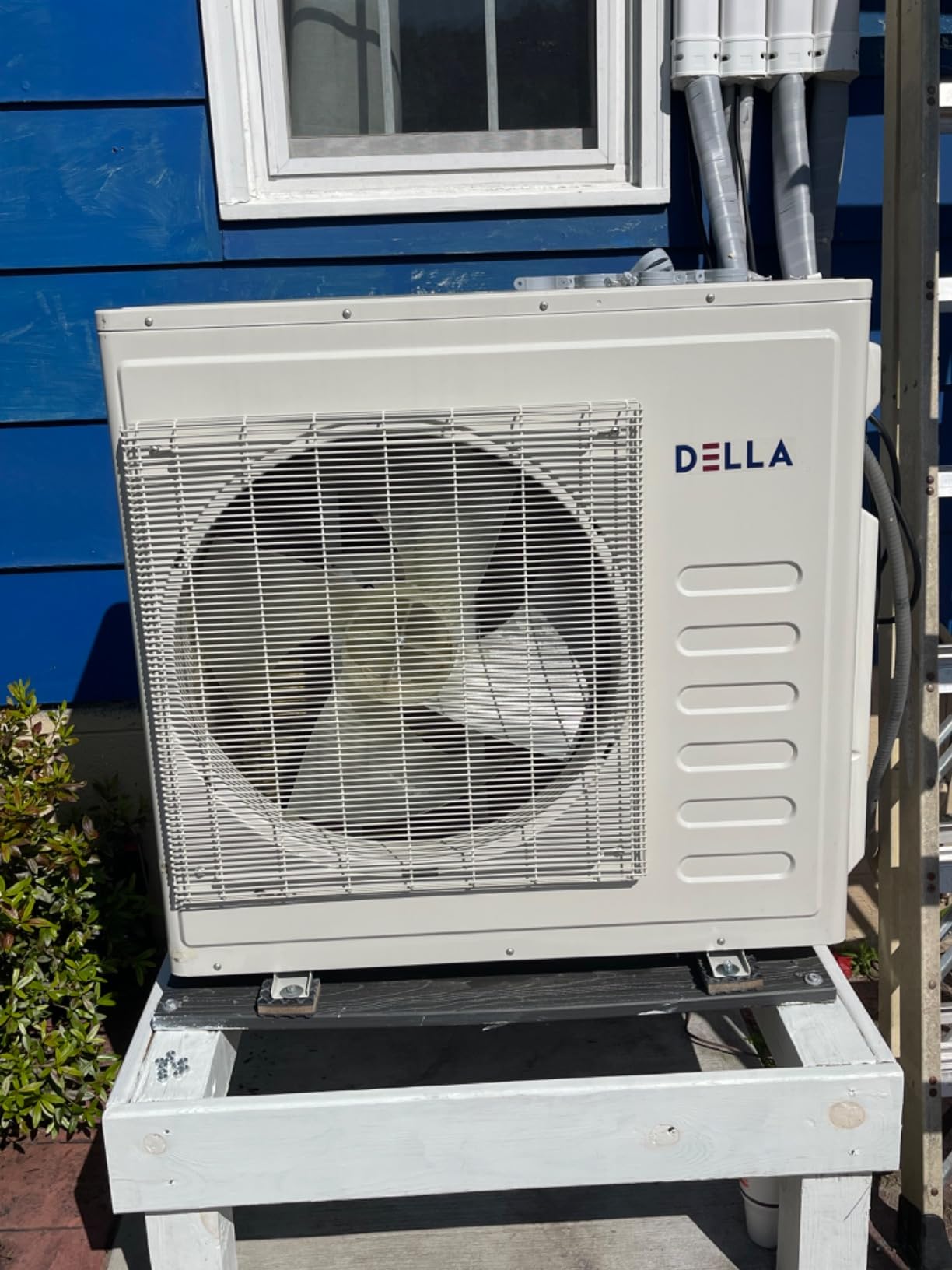 Della 35K BTU ODU Multi Zone AC Quad 4 Zone (9K 9K 9K 18K) Mini Split, 19 SEER2 208-230V Cools Up to 2200 Sq.Ft, Works with Alexa and Wifi, Energy Efficient, Pre-Charged Heat Pump,16ft Kits customer photo 1