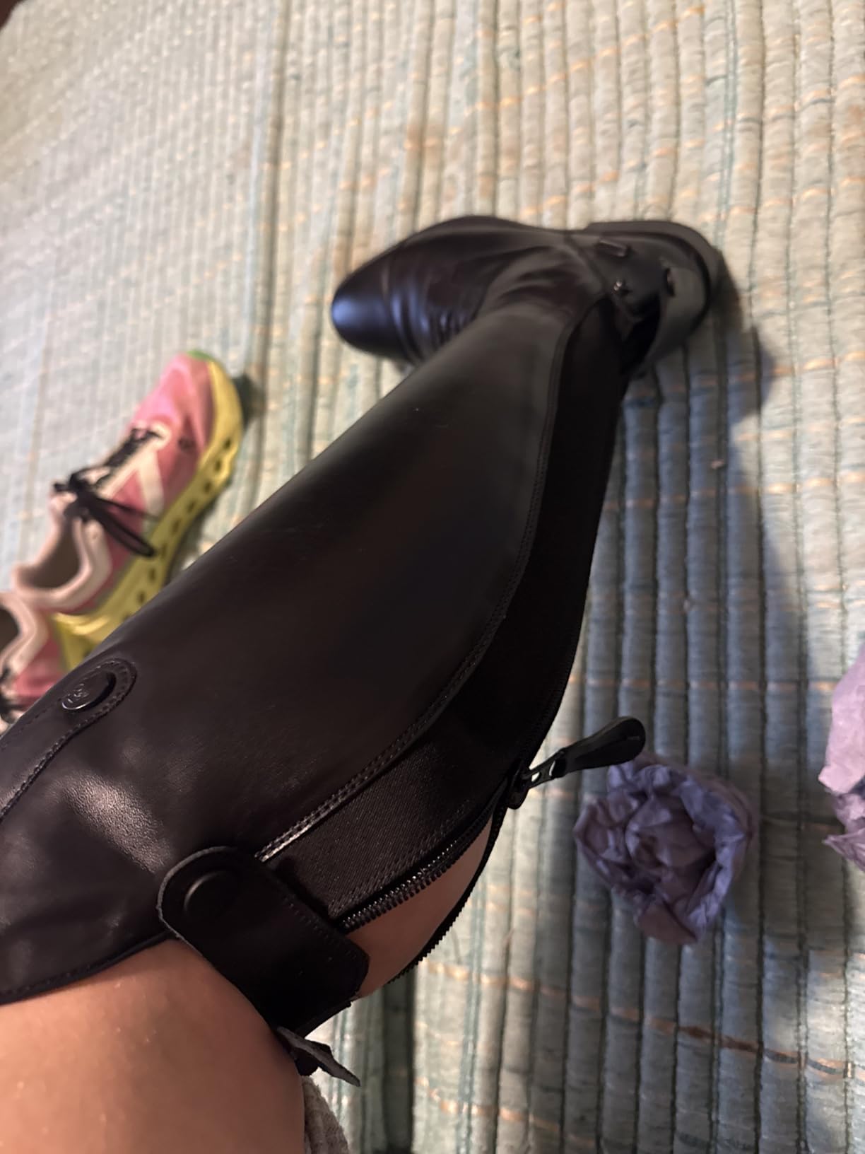 Equinavia Karina Womens Synthetic Leather Equestrian English Horse Riding Tall Field Boots | Includes Reusable Boot Shapers customer photo 2
