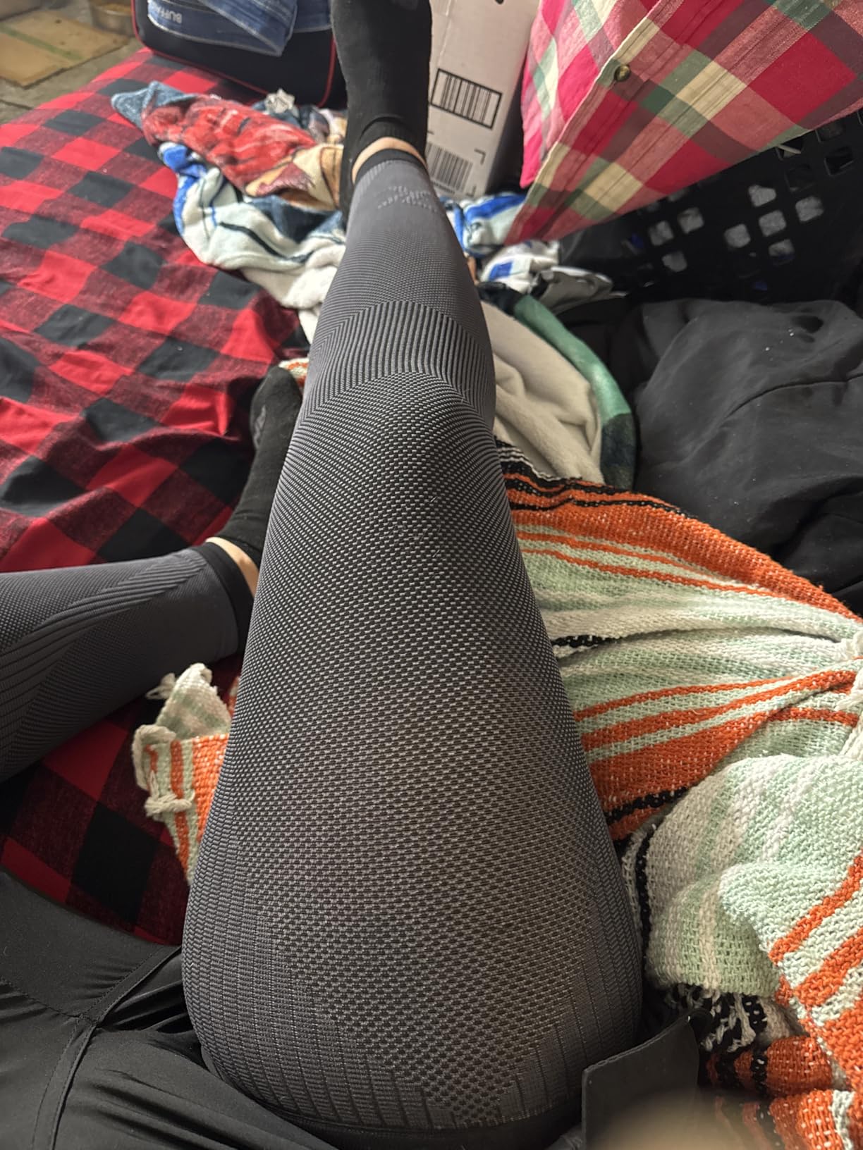KEKING Full Leg Compression Sleeves, Unisex, Thigh High Compression Stocking 20-30mmHg Graduated Support for Thigh Calf Knee customer photo 1