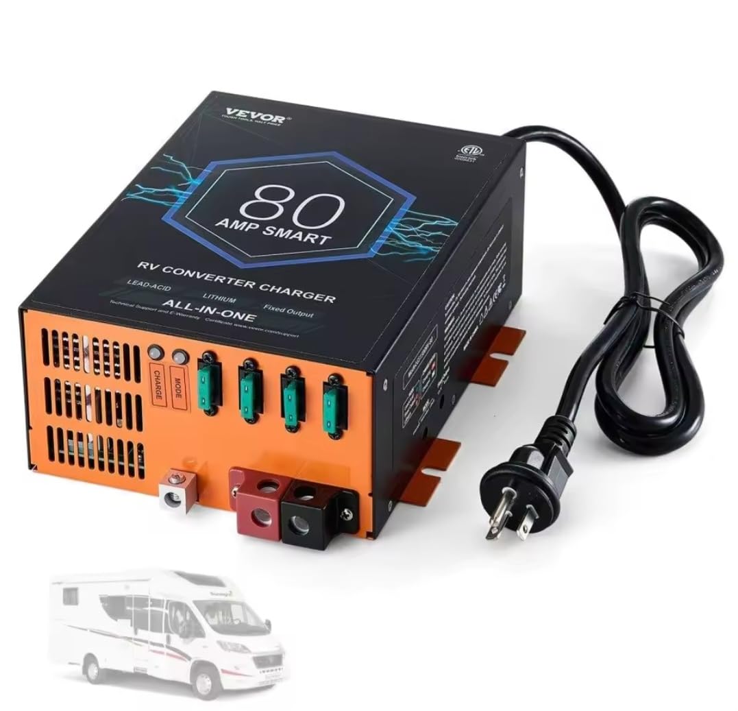 VEVOR RV Converter, 80 Amp, 110V AC to 12V DC RV Power Converter Battery Charger with 4 Stage Smart Charging customer photo 1