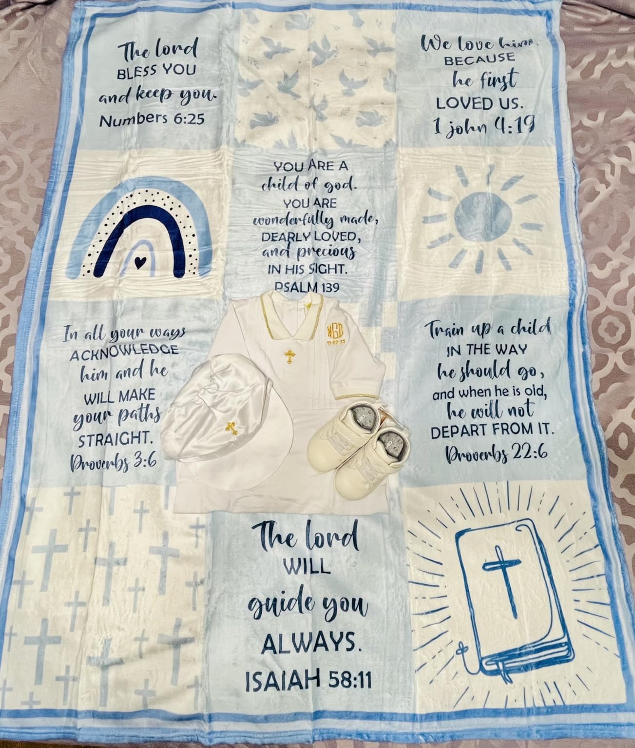 Pastor Appreciation Gifts Pastor Gifts for Men Unique Pastor Gifts Blanket 60x50 Christian Pastor Gifts Thank You Gift for Pastor Catholic Religious Gifts for Pastor customer photo 1