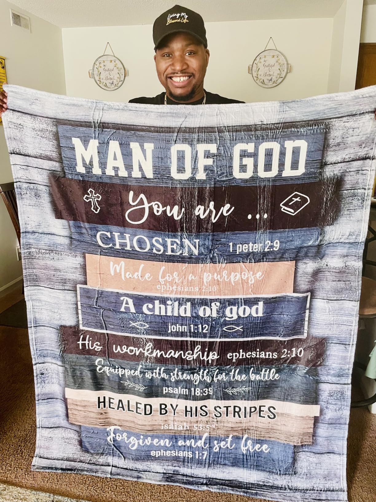 Pastor Appreciation Gifts Pastor Gifts for Men Unique Pastor Gifts Blanket 60x50 Christian Pastor Gifts Thank You Gift for Pastor Catholic Religious Gifts for Pastor customer photo 2