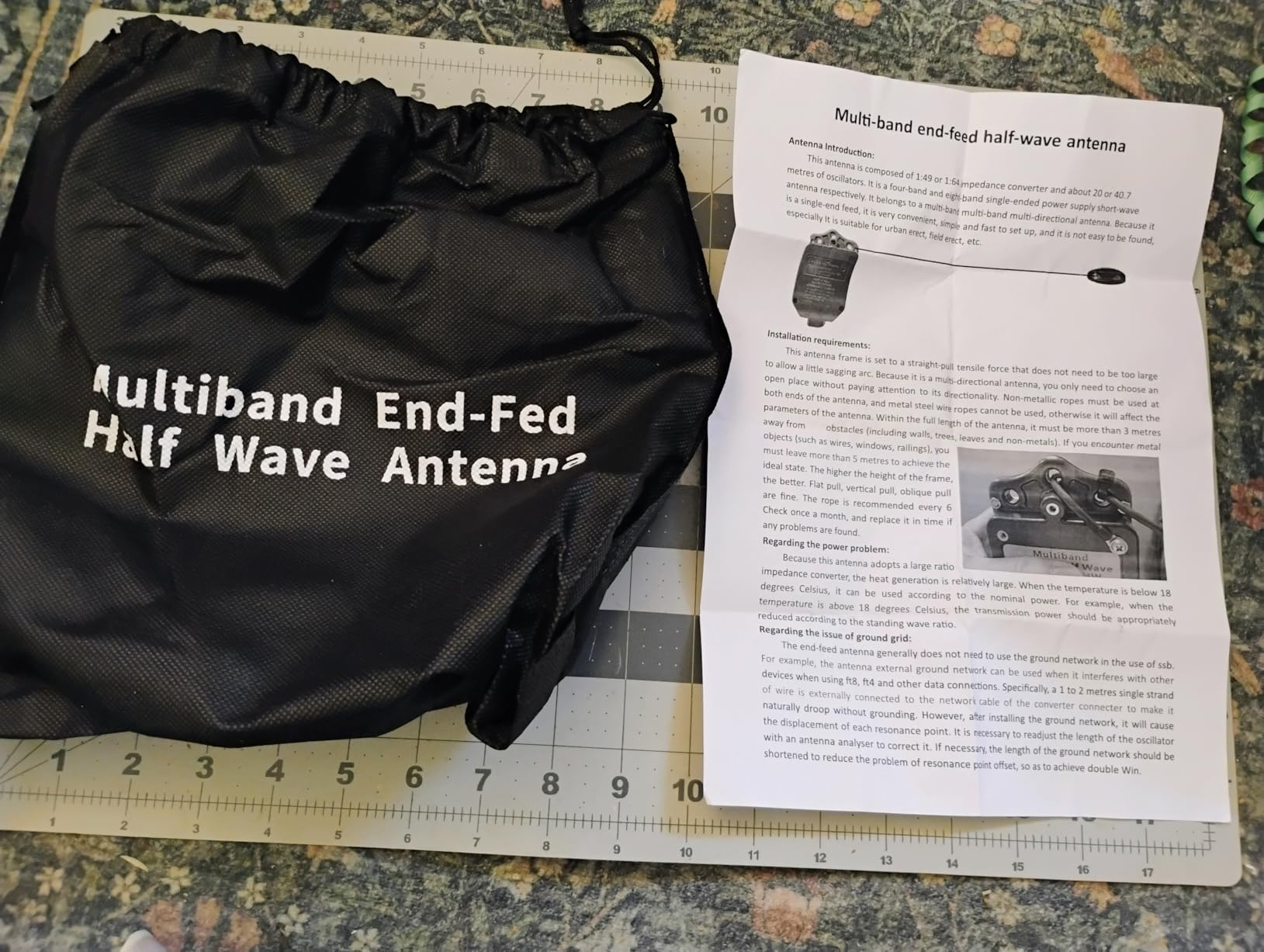 JYR8010-150W End Fed Half Wave Antenna for Ham Radio 8 Band 10m 12m 15m 17m 20m 30m 40m 80m Long Wire Antenna customer photo 1