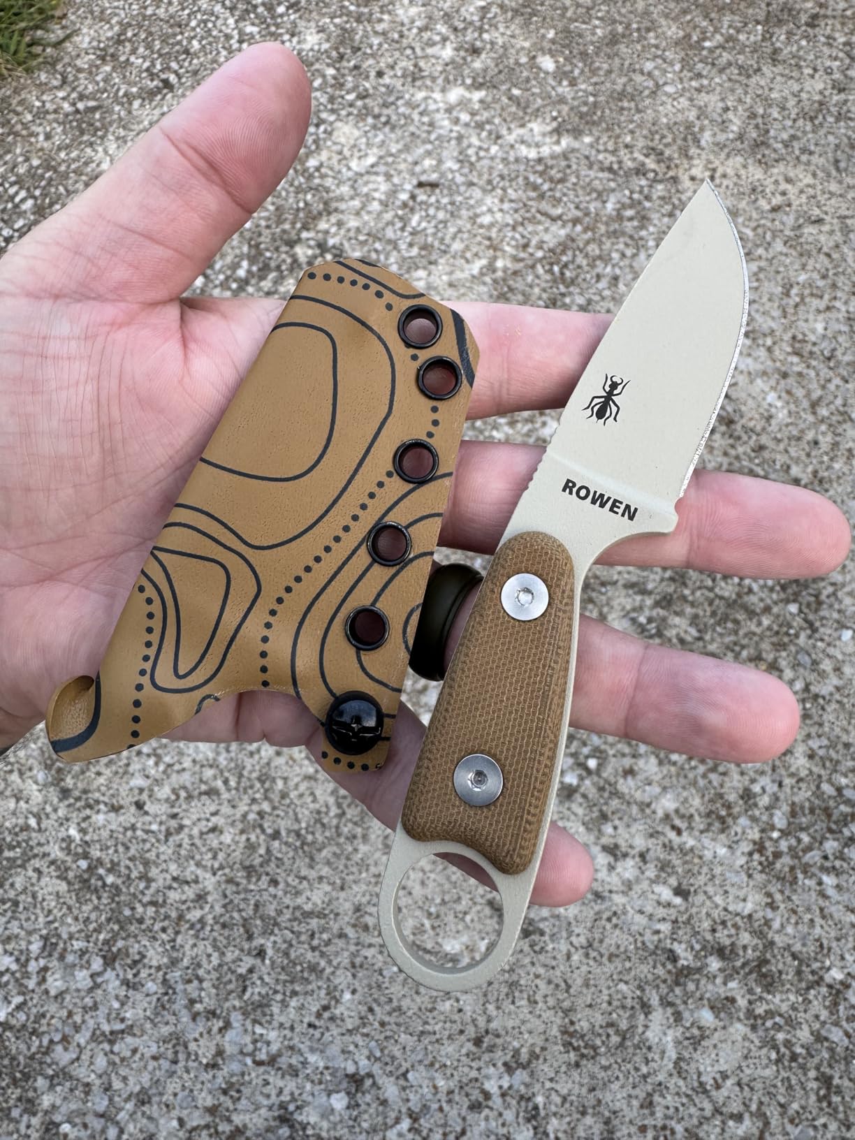 KYDEX Thermoform Sheet - (Topographic Camo) - (Desert Fox/Black) - (8in x 12in) - (1 Sheet) - (for Holster Making, Cosplay, Hobby) - (USA Made) customer photo 1