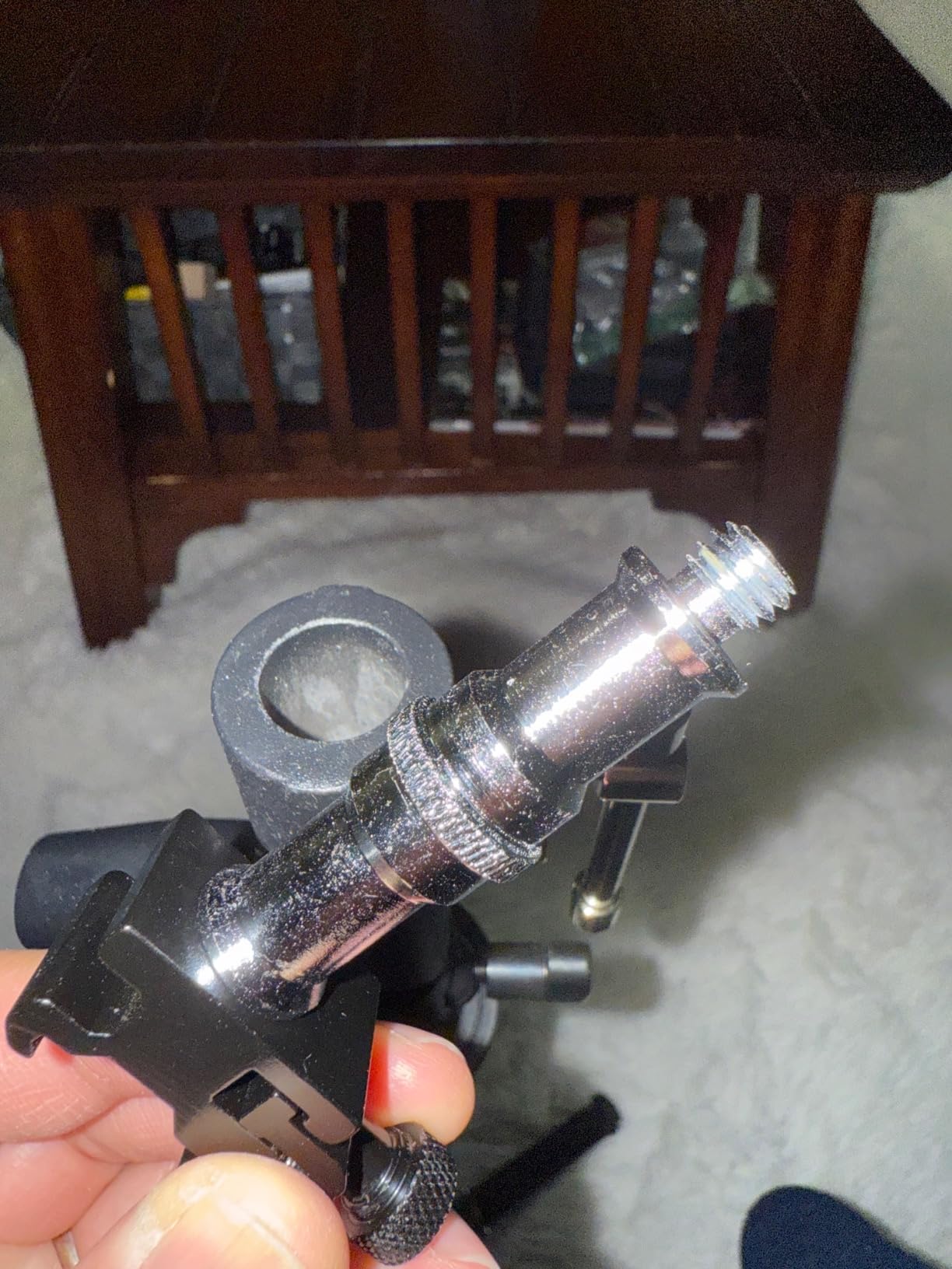 Camera Flash Bracket with Cold Shoe Mount, Adjustable Speedlite Swivel Light Stand Bracket with Umbrella Holder customer photo 1
