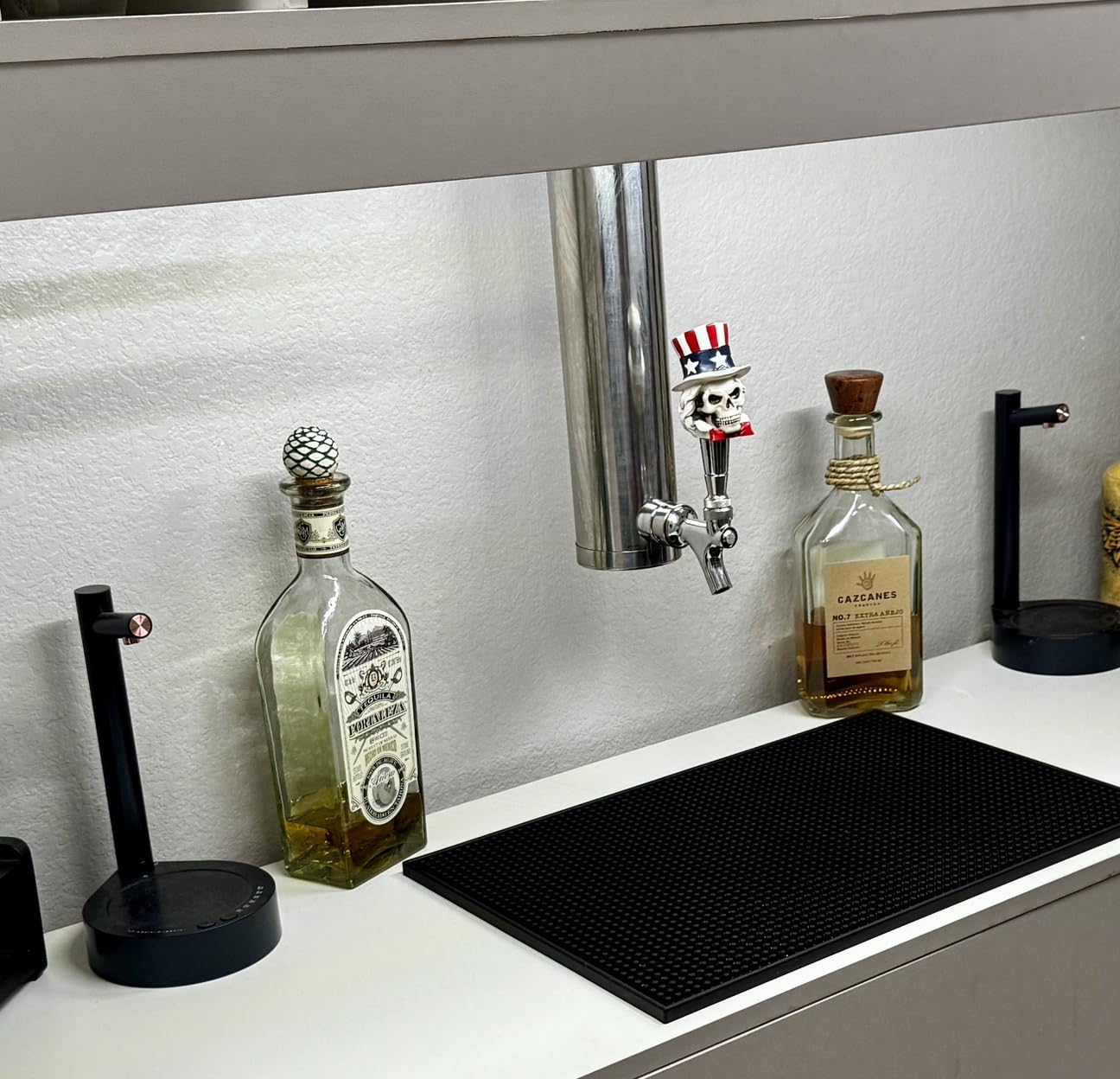 MRbrew Kegerator Tower Beer Tap Tower Dispenser 3 Faucet Beer Tower Draft Beer Dispenser Stainless Steel Keg Tap Tower 3'' Keg Tower Pre-assembled Line Beer Faucet Dispenser Kit For Home, Bar,Party customer photo 1