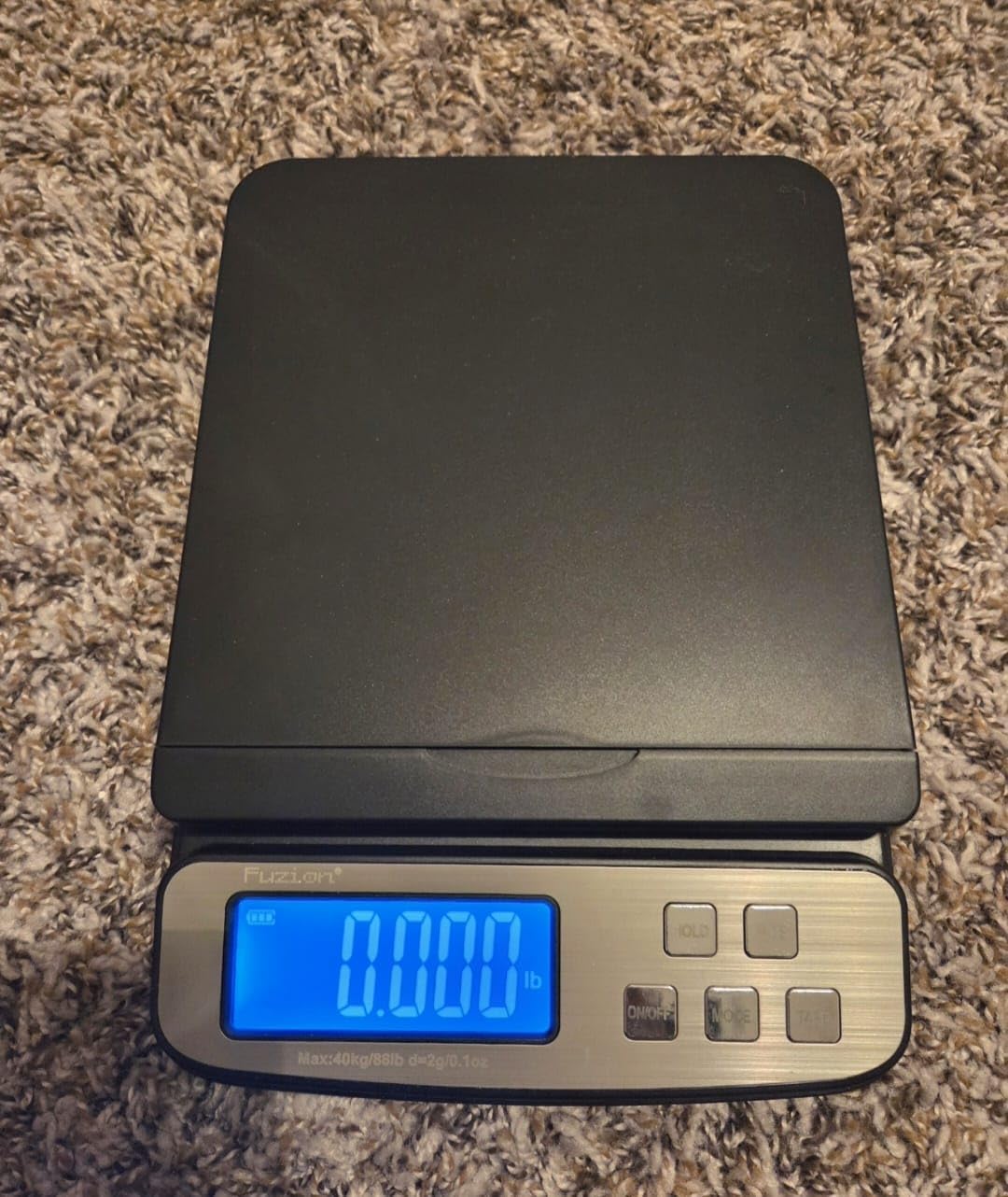 Fuzion Digital Shipping Postal Scale - 88lb x 0.1oz, Stainless Steel Platform, 5 Units, Hold/Tare/PCS Counting, Easy Calibration, Large LCD, Scale for Packages, All-in-1 Shipping Scale customer photo 2