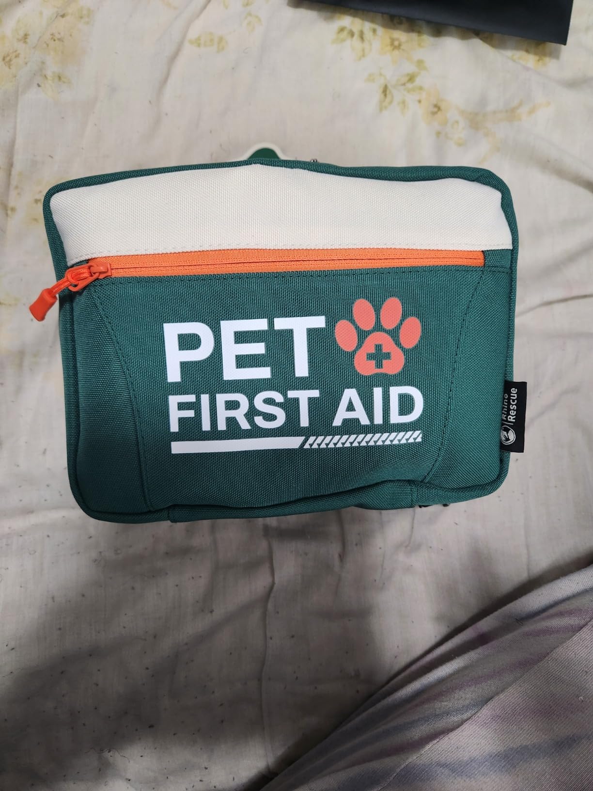 RHINO RESCUE Pet First Aid Kit, Emergency Medical Supplies for Dogs & Cats, Safety Essentials Pack with Thermometer, Disposable Booties for Home, Hiking, Traveling & Camping customer photo 1