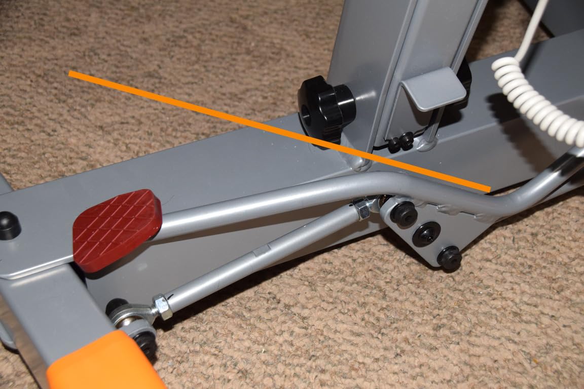 Electric Patient Lift, Foldable Patient Lift for Home Use, Portable Electric Patient Transfer Lift, 500lbs Electric Body Transfer Lift w/Commode Sling, Installation Free, Emergency Stop customer photo 2