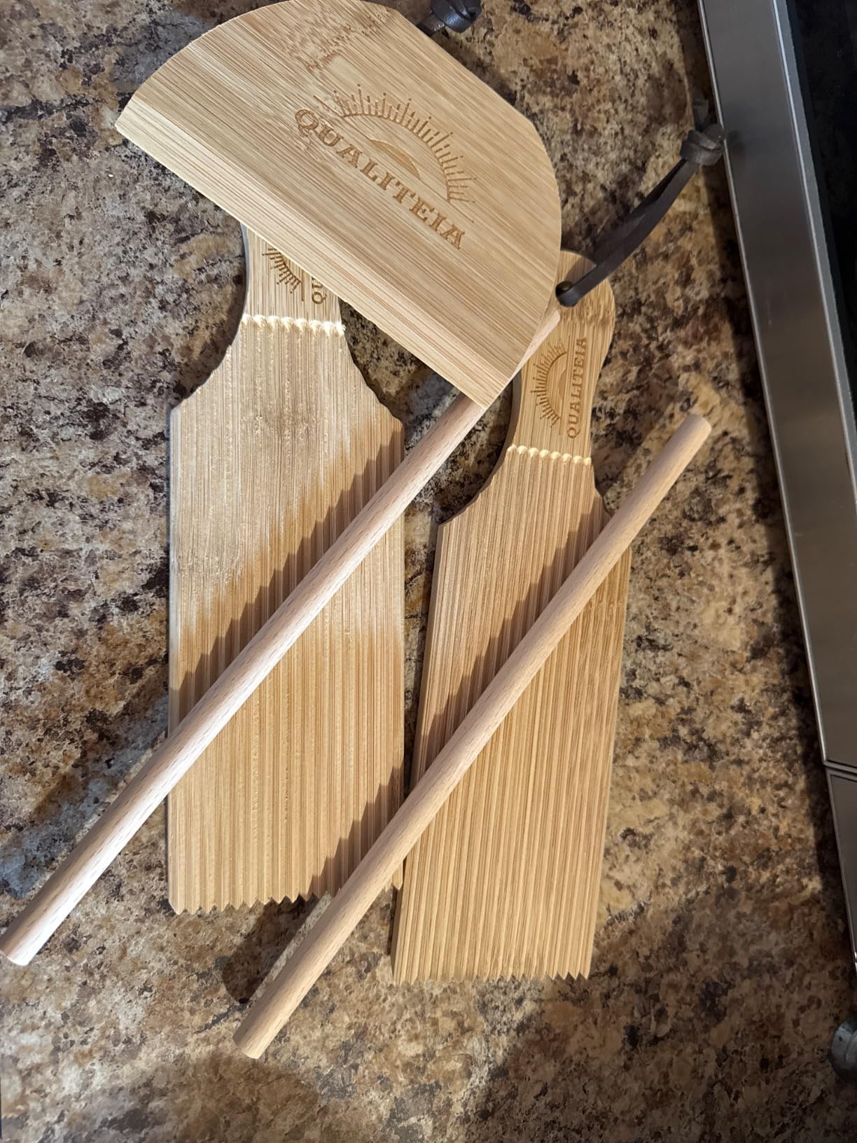 Gnocchi Board Set - 2x Paddles, 2x Rollers & 1x Cutter (Bamboo) customer photo 1