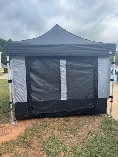 10x10 Heavy Duty Pop Up Canopy - Easy Setup, Commercial Grade Aluminum Frame, 42