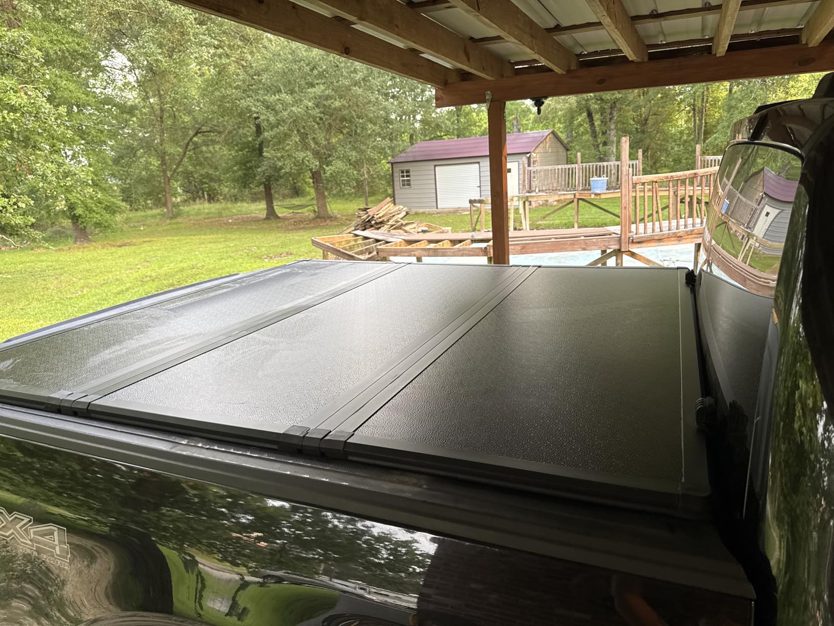 AUTOSAVER88 FRP Hard Tri-fold Truck Bed Tonneau Cover Fits for Ford F-150 F150 2015-2026 5.5ft Bed (Excl. Raptor Series) customer photo 1