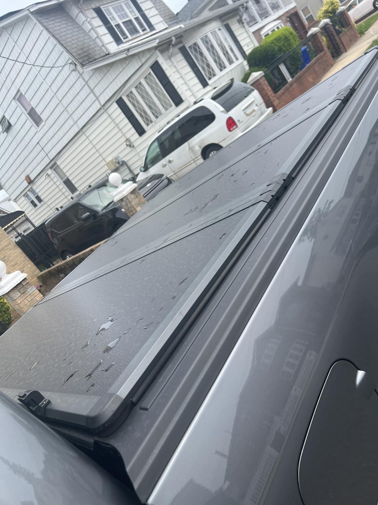 AUTOSAVER88 FRP Hard Tri-fold Truck Bed Tonneau Cover Fits for Ford F-150 F150 2015-2026 5.5ft Bed (Excl. Raptor Series) customer photo 2