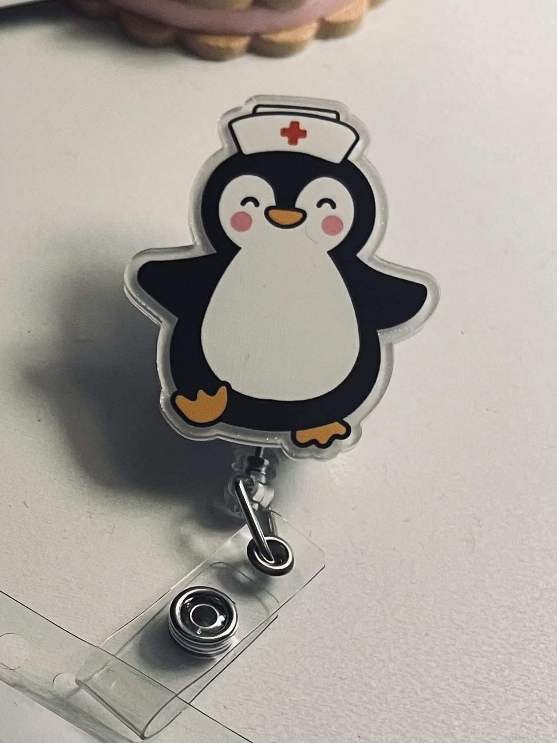 Funny Stool Sample Badge Reel Retractable for Nurse Nursing Doctor Lab Techs MLT MLS & Medical Worker, Funny GI Nurse Gifts, Gastroenterology Badge Holder with Alligator Clip & 24