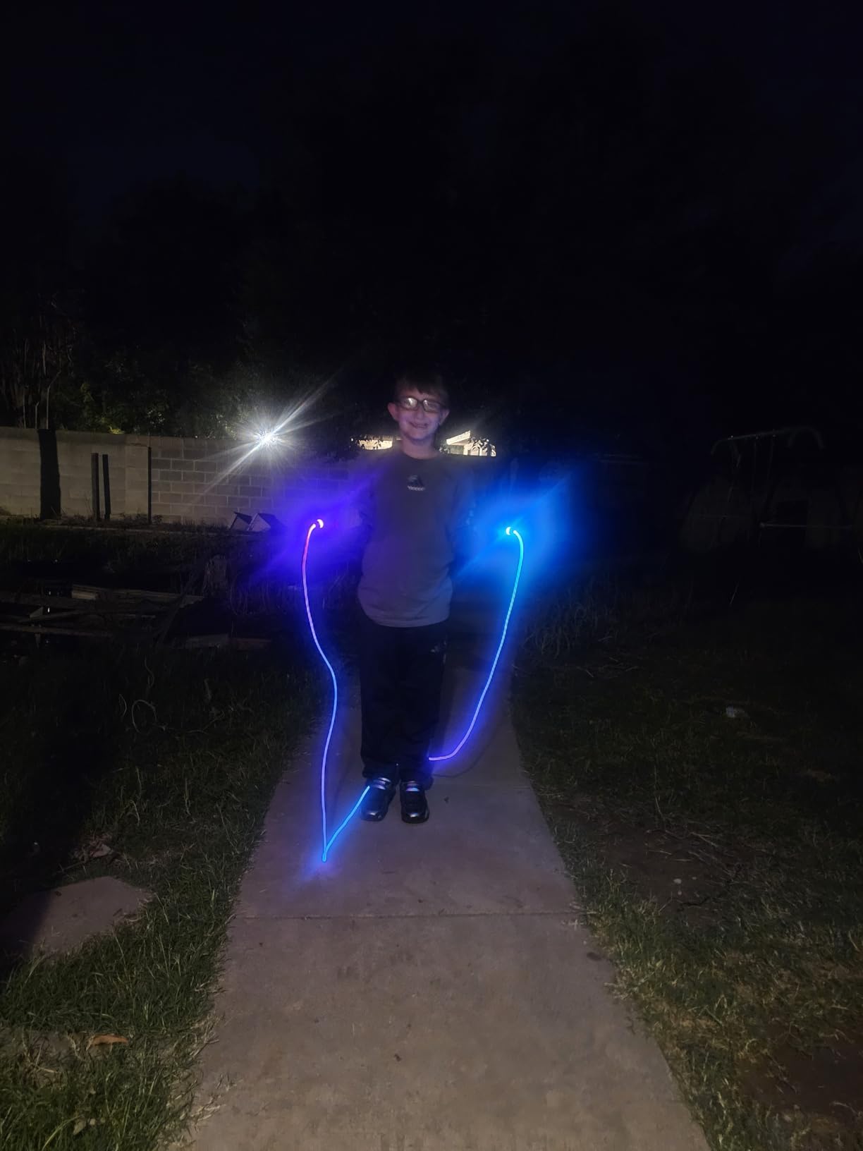 LED Light Up Jump Rope for Kids and Adult, Adjustable Glowing Skipping Rope for Boys and Girls, Colorful Luminous Jumping Rope for Fitness and Workout customer photo 2