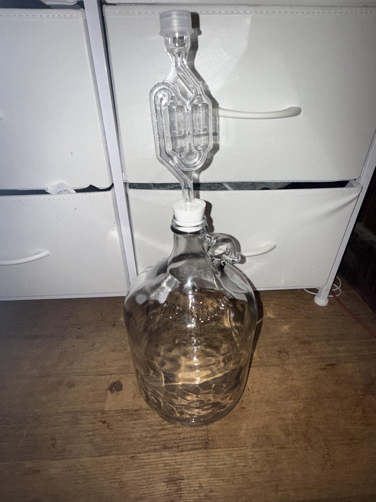 FastRack 1 Gallon Glass Jug with Black Polyseal Caps, 6.5G Rubber Bungs & Twin Bubble Airlocks - Fermentation Jars for Home Brewing, Clear Glass Fermenter Containers for Liquid Fermentation customer photo 1
