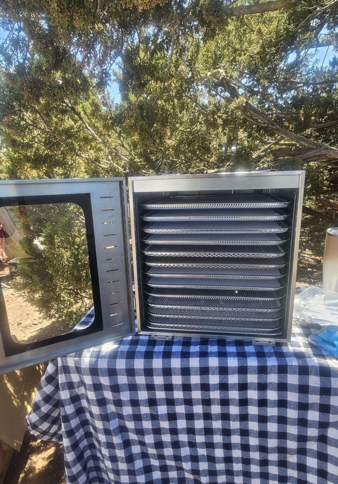 Commercial Large Food Dehydrator, Usable Area up to 9 ft², 800W Full Stainless Steel Dryer Machine, up to 190℉ Temperature, for Meat, Fruit, Veggies, Beef, Herbs customer photo 2