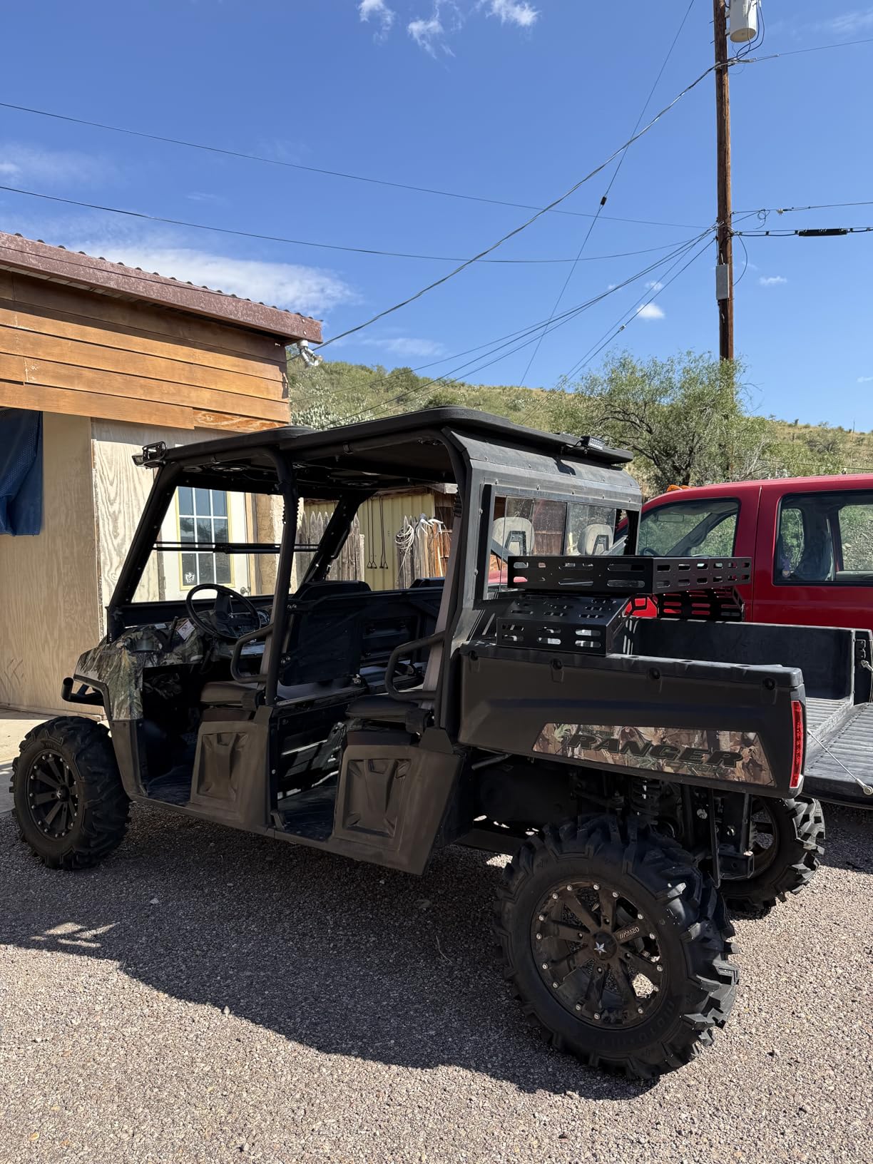TOPOWN UTV Overbed Cargo Rack with Fully Adjustable Mounting Brackets Accommodate Bed Rail Widths from 39.7 to 56.3 Inches Inside Width, Heavy Duty Cargo Rack for UTV Bed, Strong Load Capacity customer photo 2