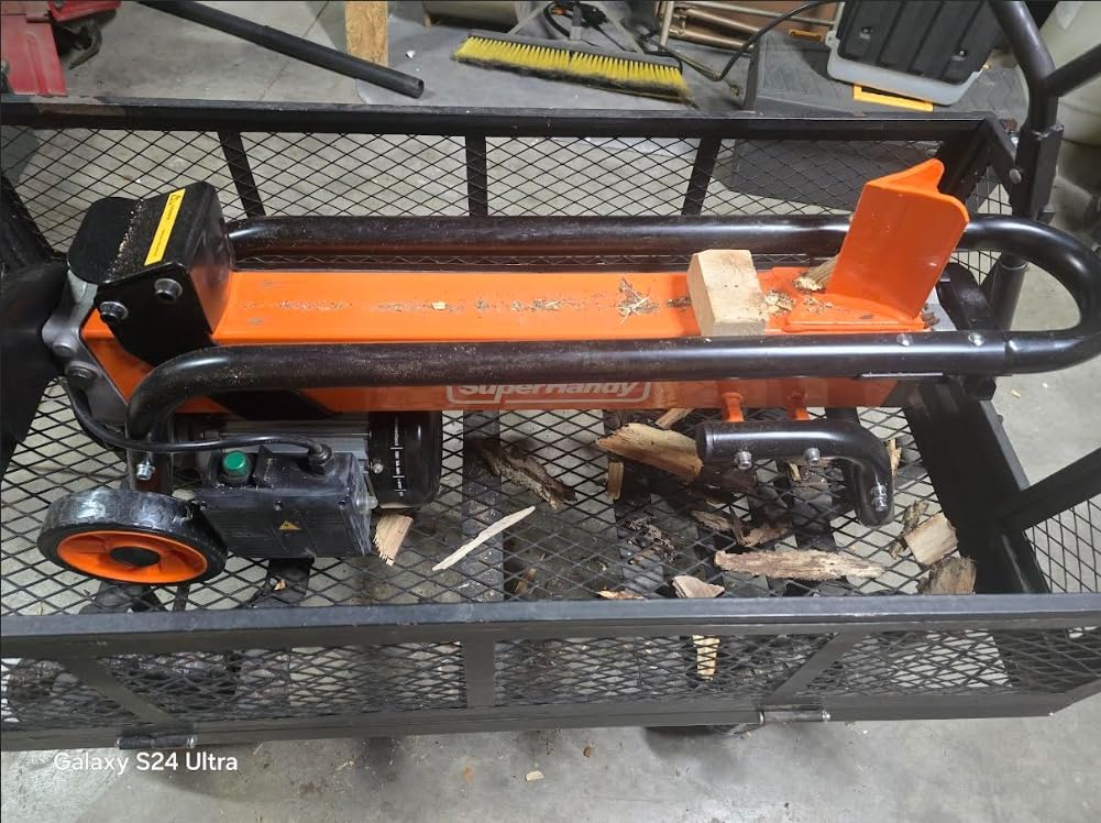 SuperHandy Log Splitter 25 Ton Gas Powered with Durable Steel Wedge, Portable Design for Firewood and Forestry Harvesting customer photo 1
