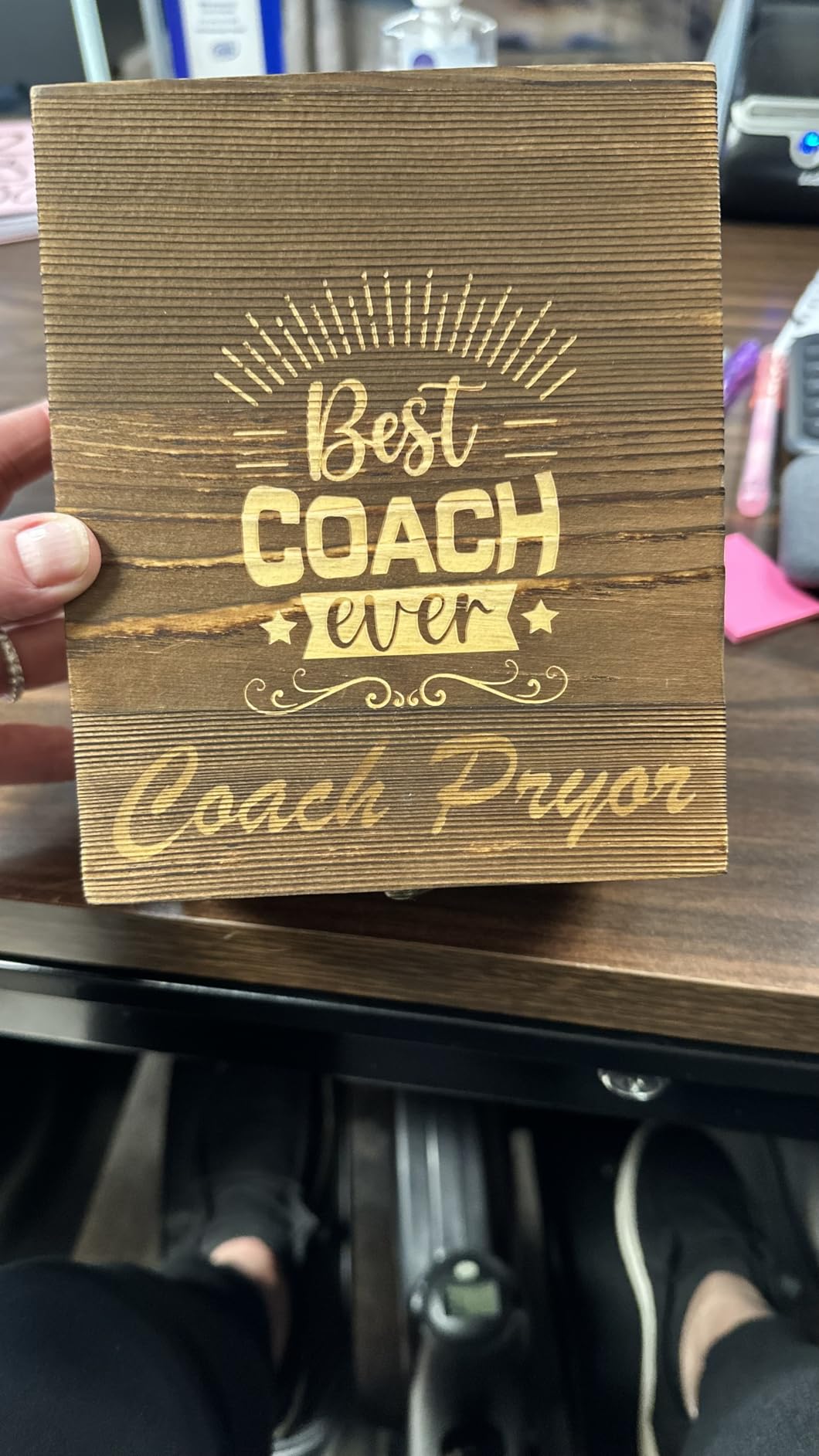 Whiskey Glass Gifts for Coaches, Best Coach Gift for Men, Thank You Gifts for Coaches with 12oz Whiskey Glasses, Stones, Coaster, Wooden Box customer photo 2