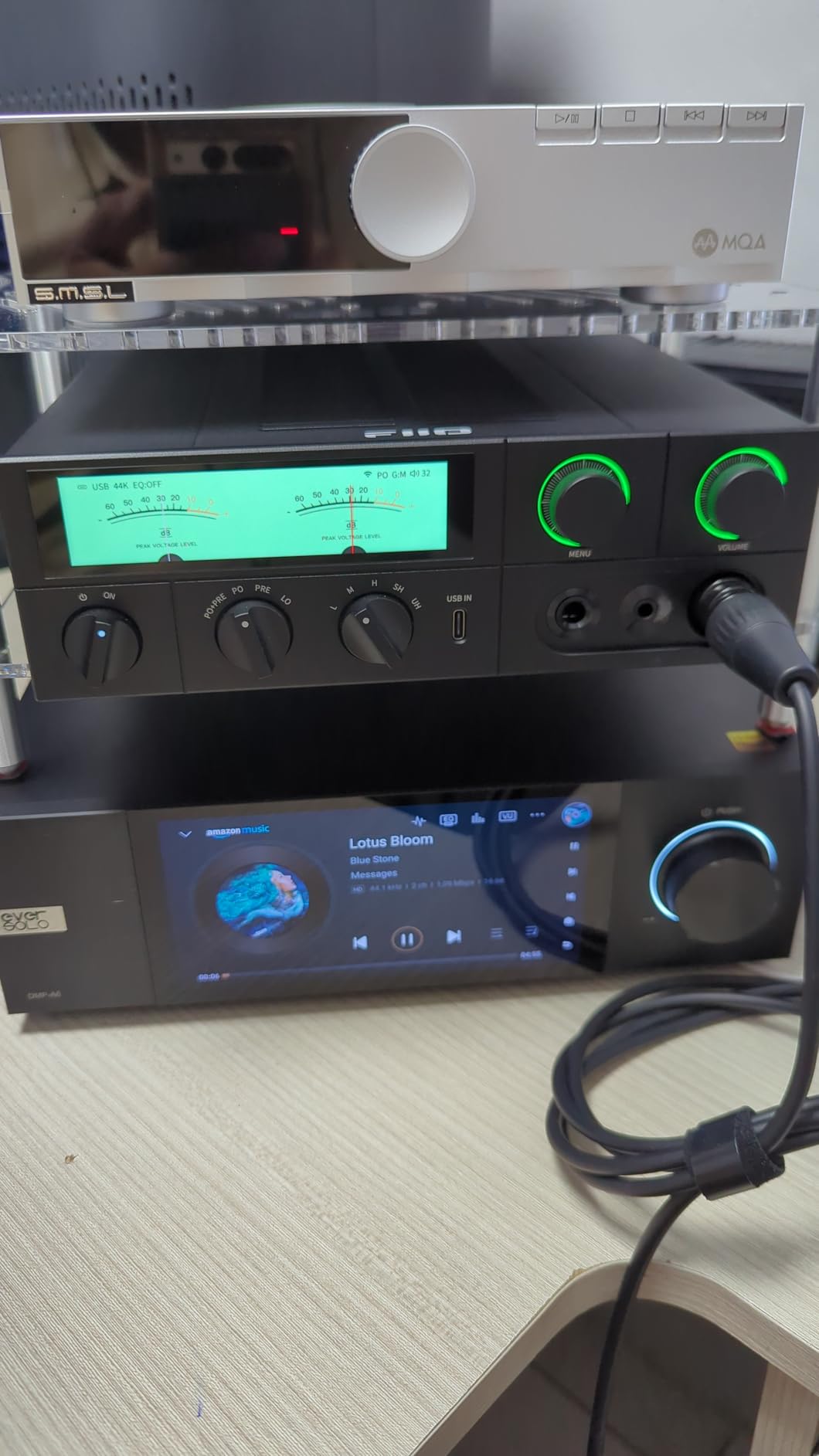 FiiO K17 Desktop DAC & Headphone Amplifier AK4191+AK4499EX*2, 31-Band PEQ, MQA, Support DSD512 32Bit/768kHz with Remote Control (Silver) customer photo 1