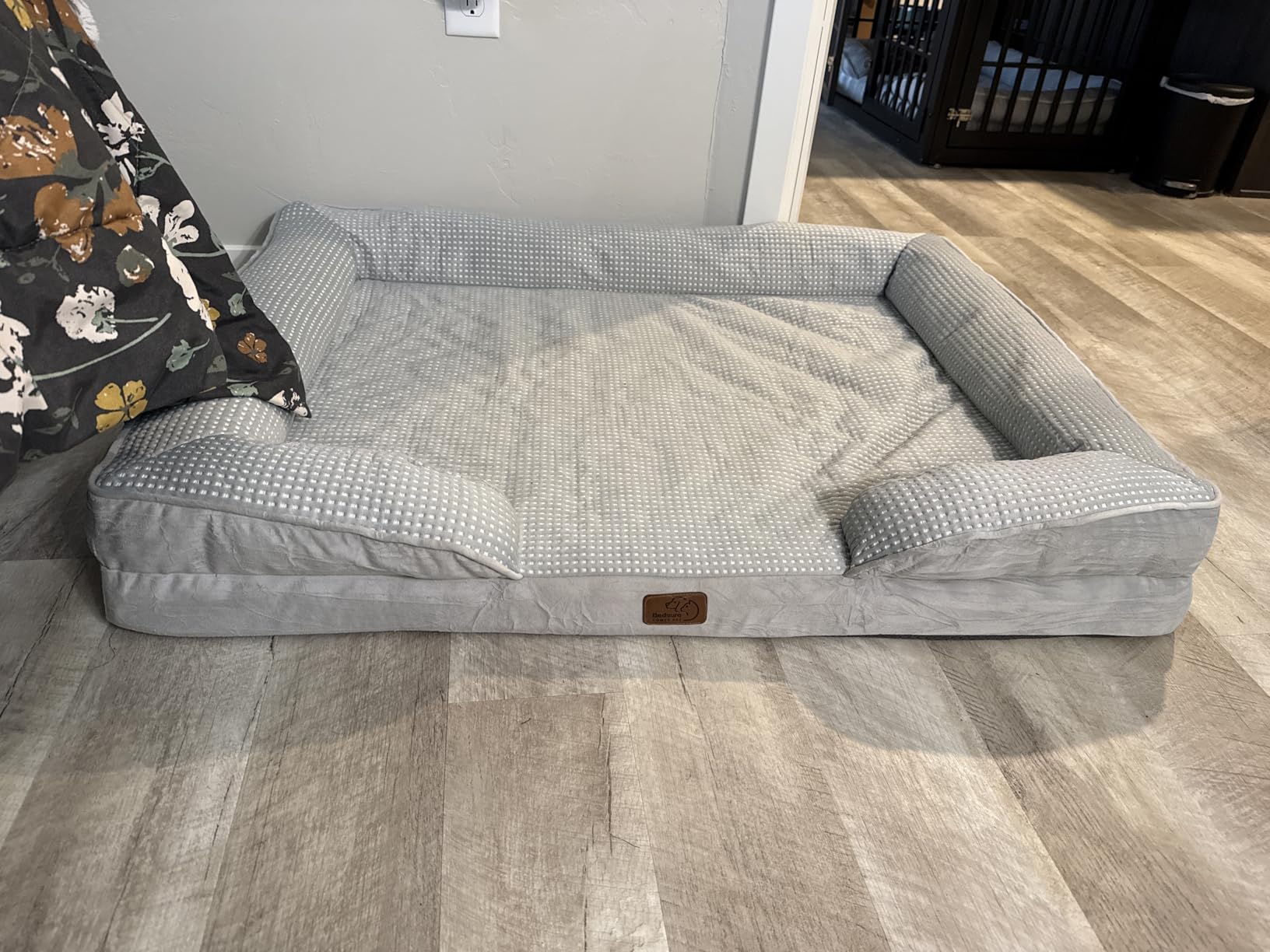Bedsure Cooling Dog Bed for Small Dogs - Orthopedic Small Dog Cat Cooling Bed Washable, Comfort Pet Couch Sofa with Waterproof Removable Cover, Pets Bed with Nonskid Bottom, Cooling Blue, 24