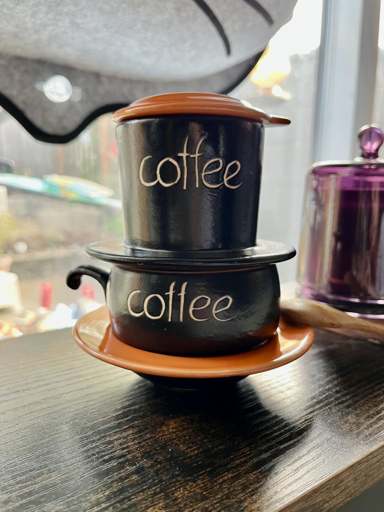 Birdee Ceramic Phin Filter - Small Dripping Ceramic Coffee Phin Filter, Portable customer photo 1