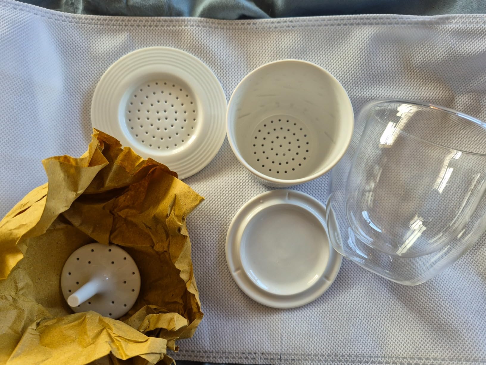Birdee Ceramic Phin Filter - Small Dripping Ceramic Coffee Phin Filter, Portable customer photo 2
