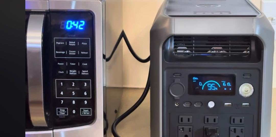 DABBSSON 2048Wh Portable Power Station, Safe Semi-Solid LiFePO4, 3300W Power Boost, 2200W AC Output, 2000L Solar Generator for Camping/Home/RV customer photo 2
