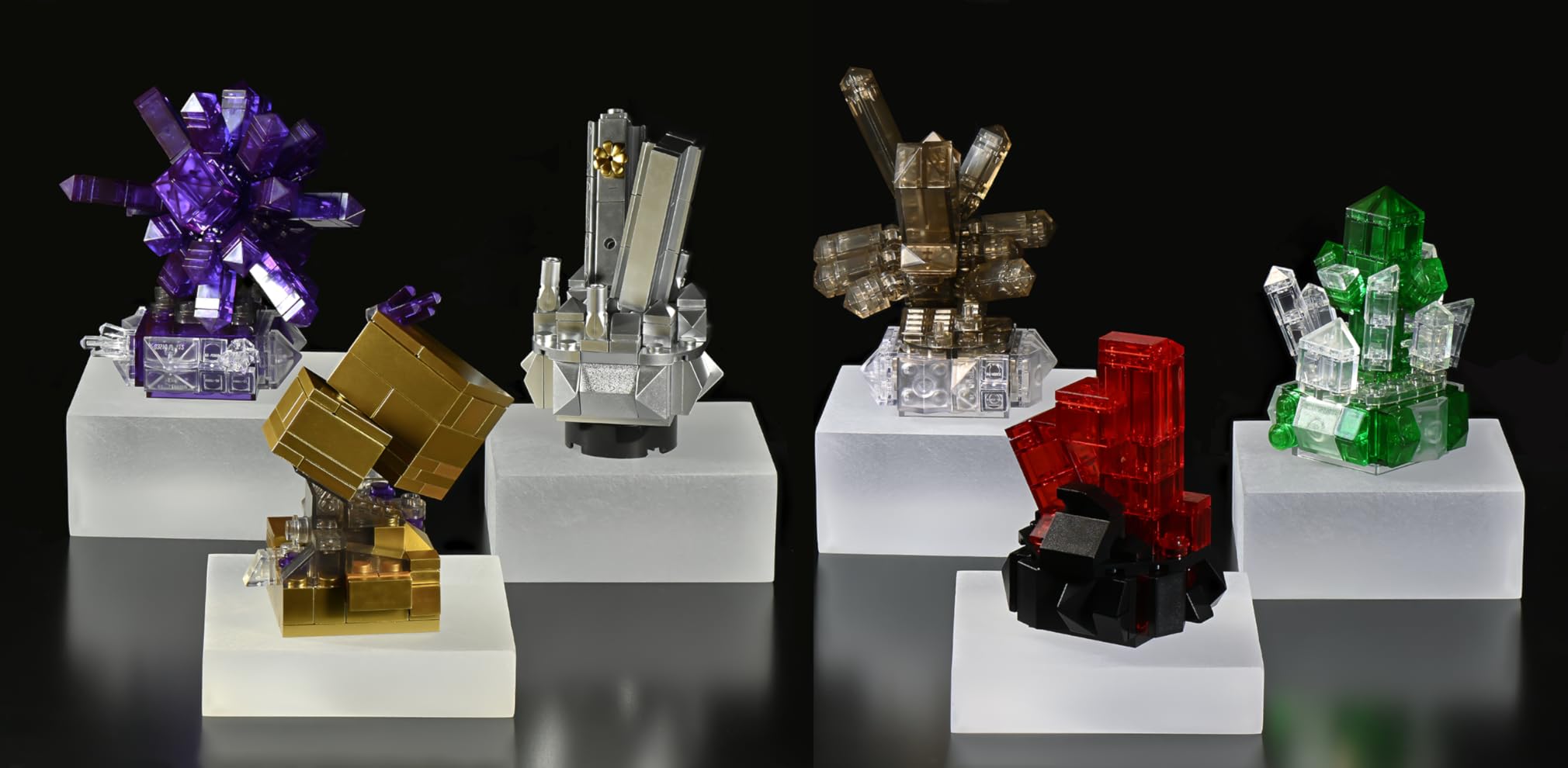 Nifeliz Geology Rock Collection Building Set for Adults, 6 Different Kinds of Gemstone Model Toys, Creative Desk Decoration & Fun Gift for Mineral Lovers (616PCS, NF10306) customer photo 1