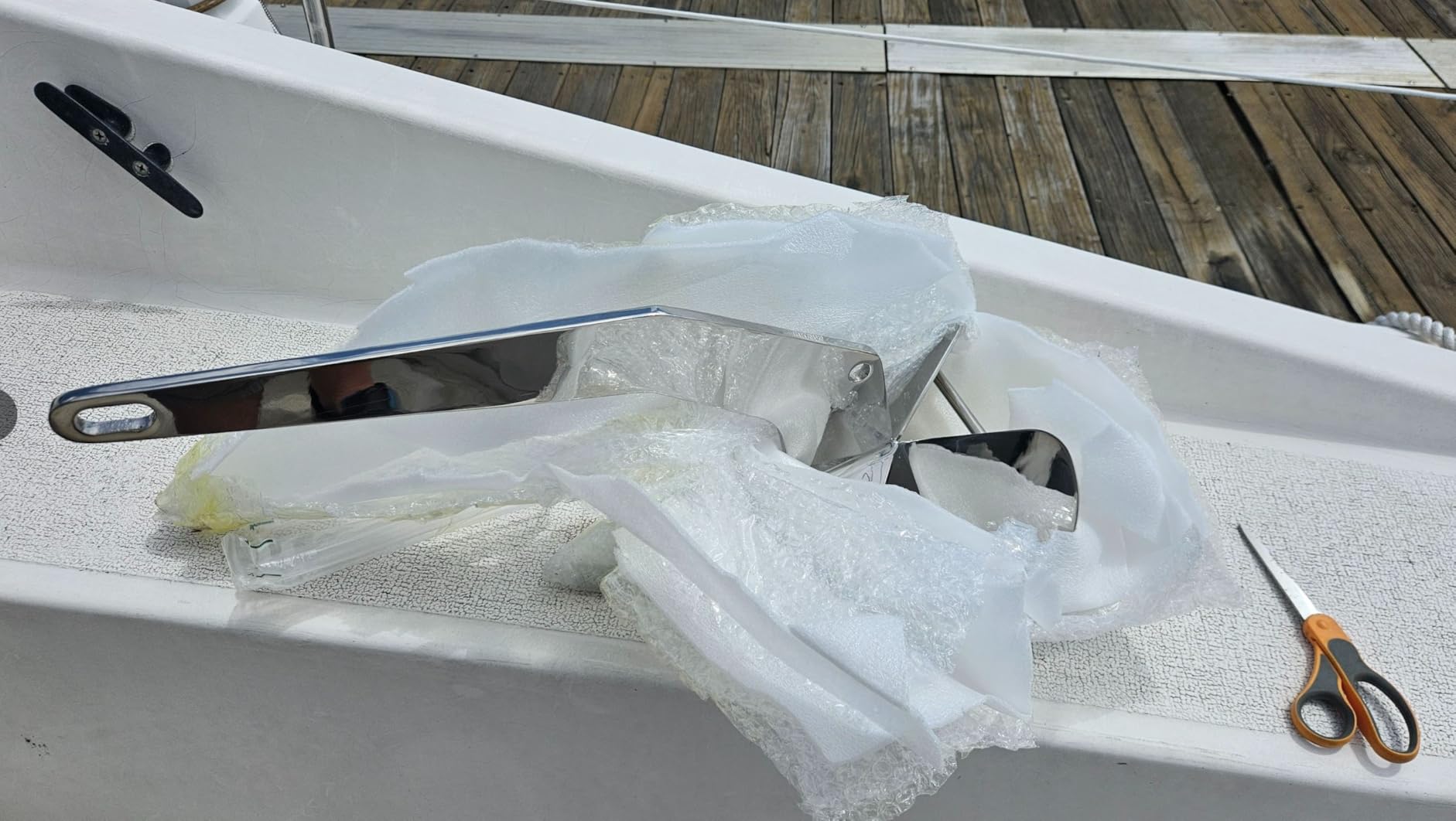 Delta Anchor 316 Marine Grade Stainless Steel Boat Anchor 33 lb 44 lb Heavy Duty Triangular Plow Anchor for Pontoon Fishing Boats Sailing Boats customer photo 2
